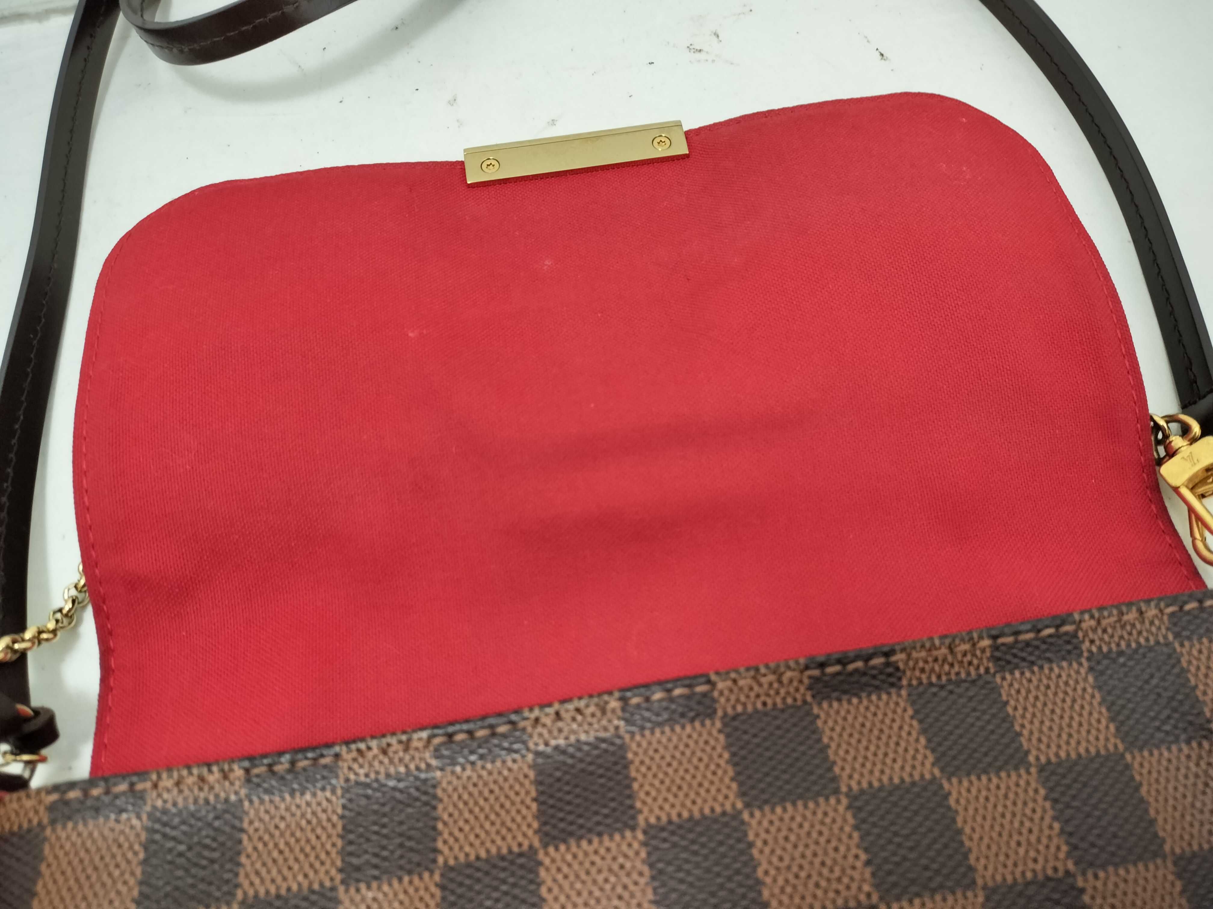 Damier KR- Damier Favorite MM N41129 Brown Shoulder Bag — view 9