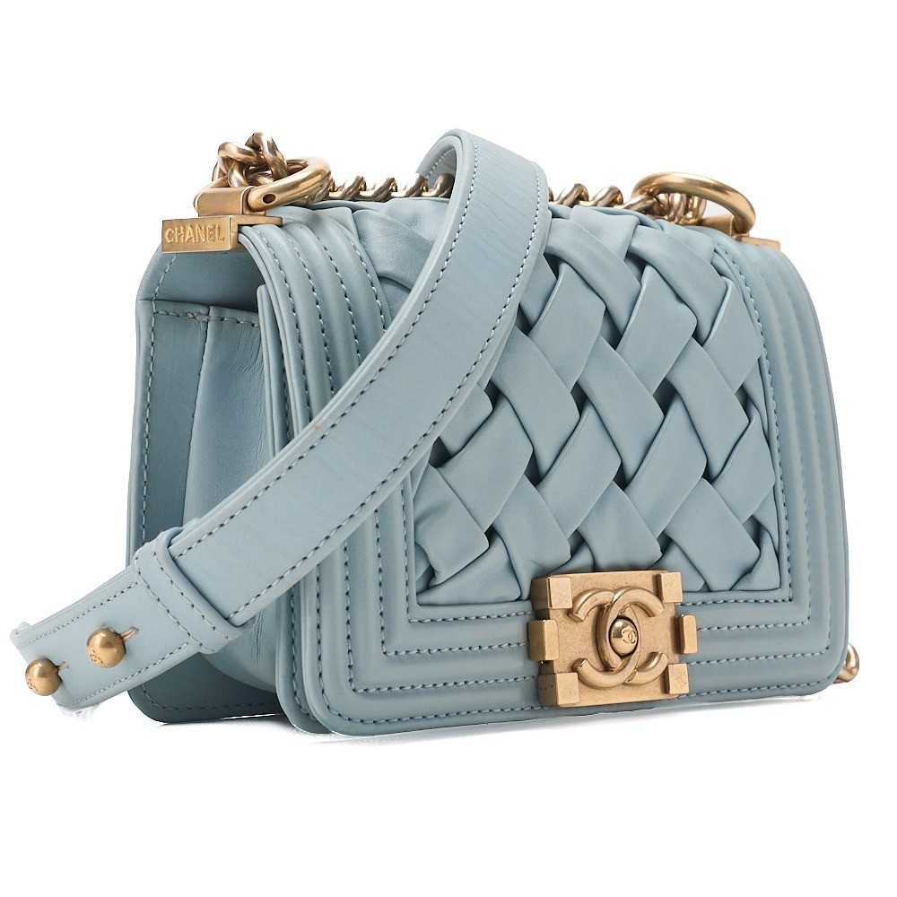 Lambskin Boy Chanel Mini Size Braided Chain Shoulder Bag — view 3