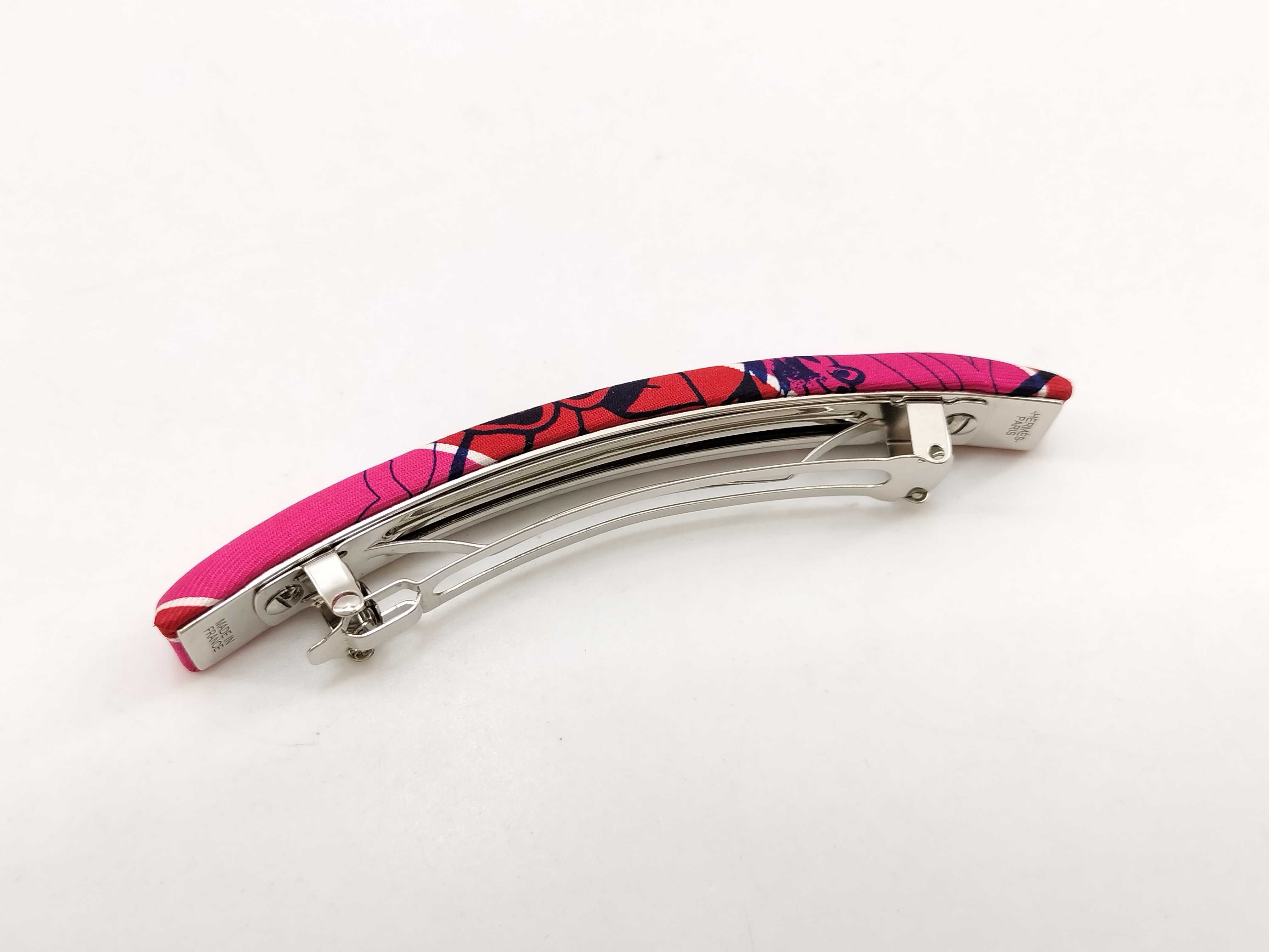 Eclipse GM Barrette, Pink, Hermes Hair Accessory — view 3