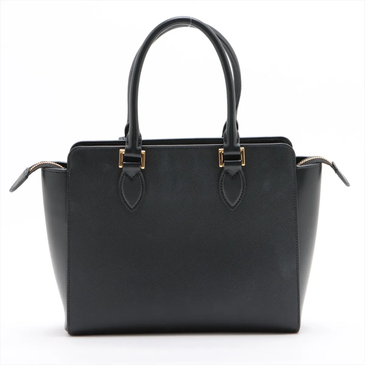 Saffiano Leather 2WAY Handbag Black 1BA113 — view 2