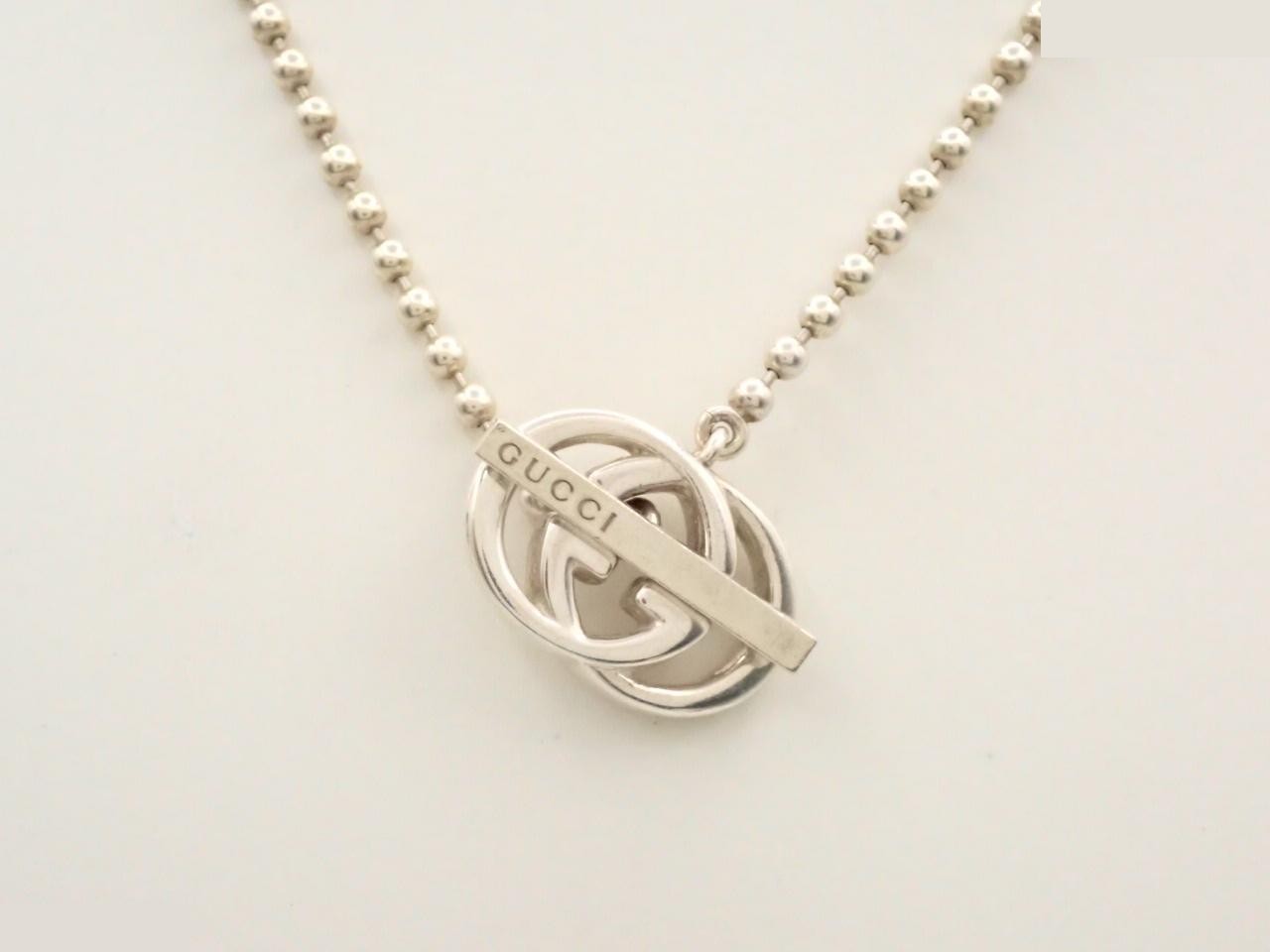 Interlocking Necklace, chain approximately 42cm, 925 sterling silver, 21.4g