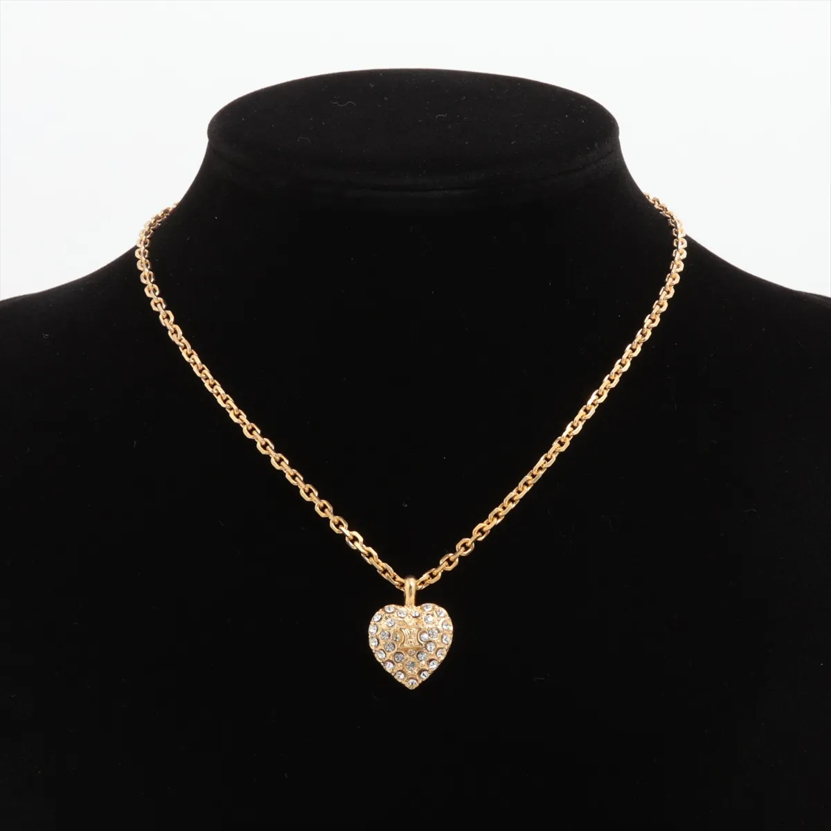 Macadam Necklace GP x Rhinestone Gold — view 5