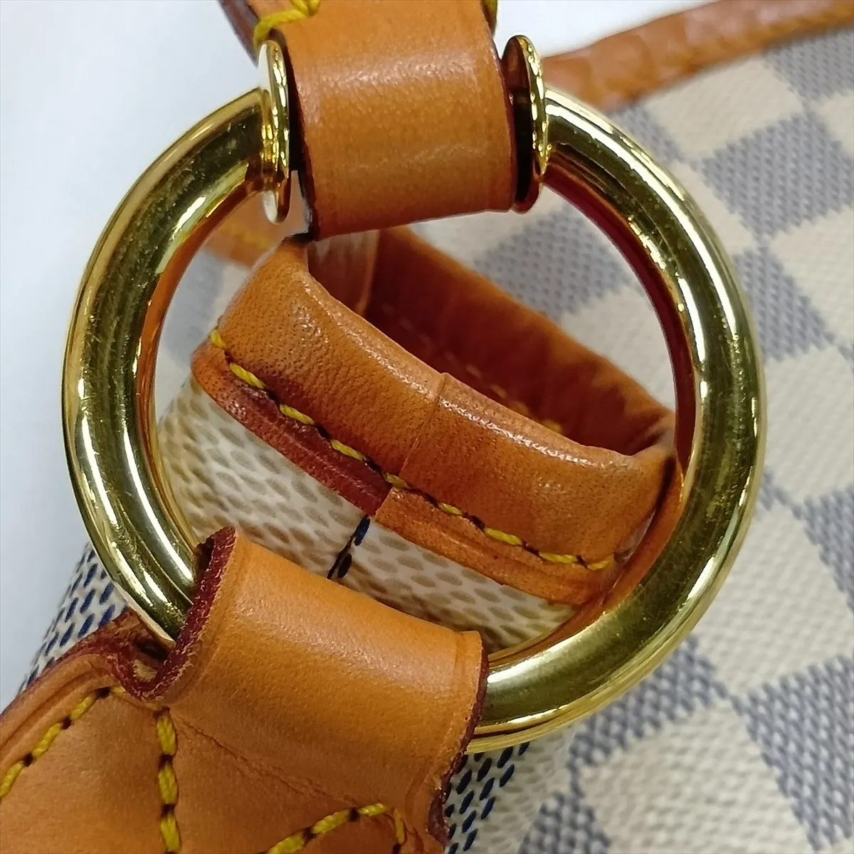 Damier Azur Delightful PM N41447 MI1145 White x Brown — view 11