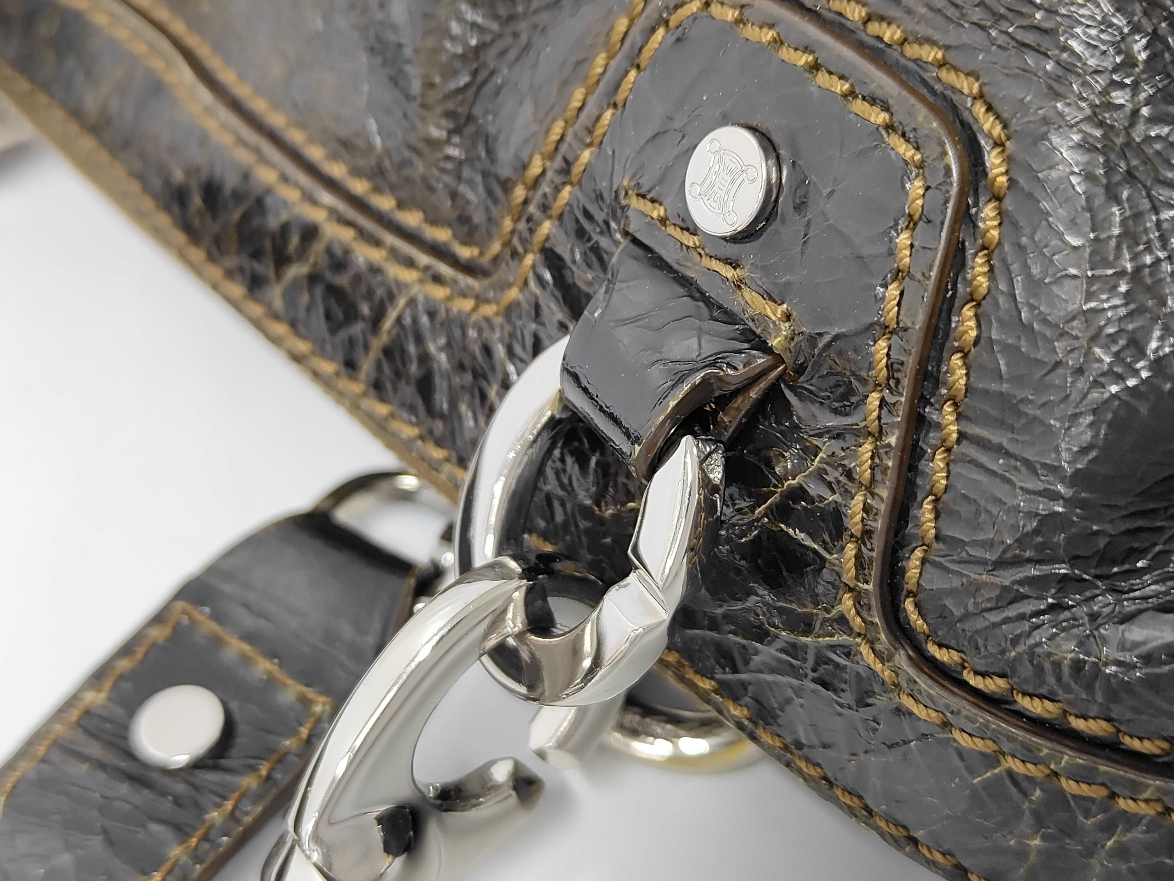 handbag, leather, brown handbag — view 6