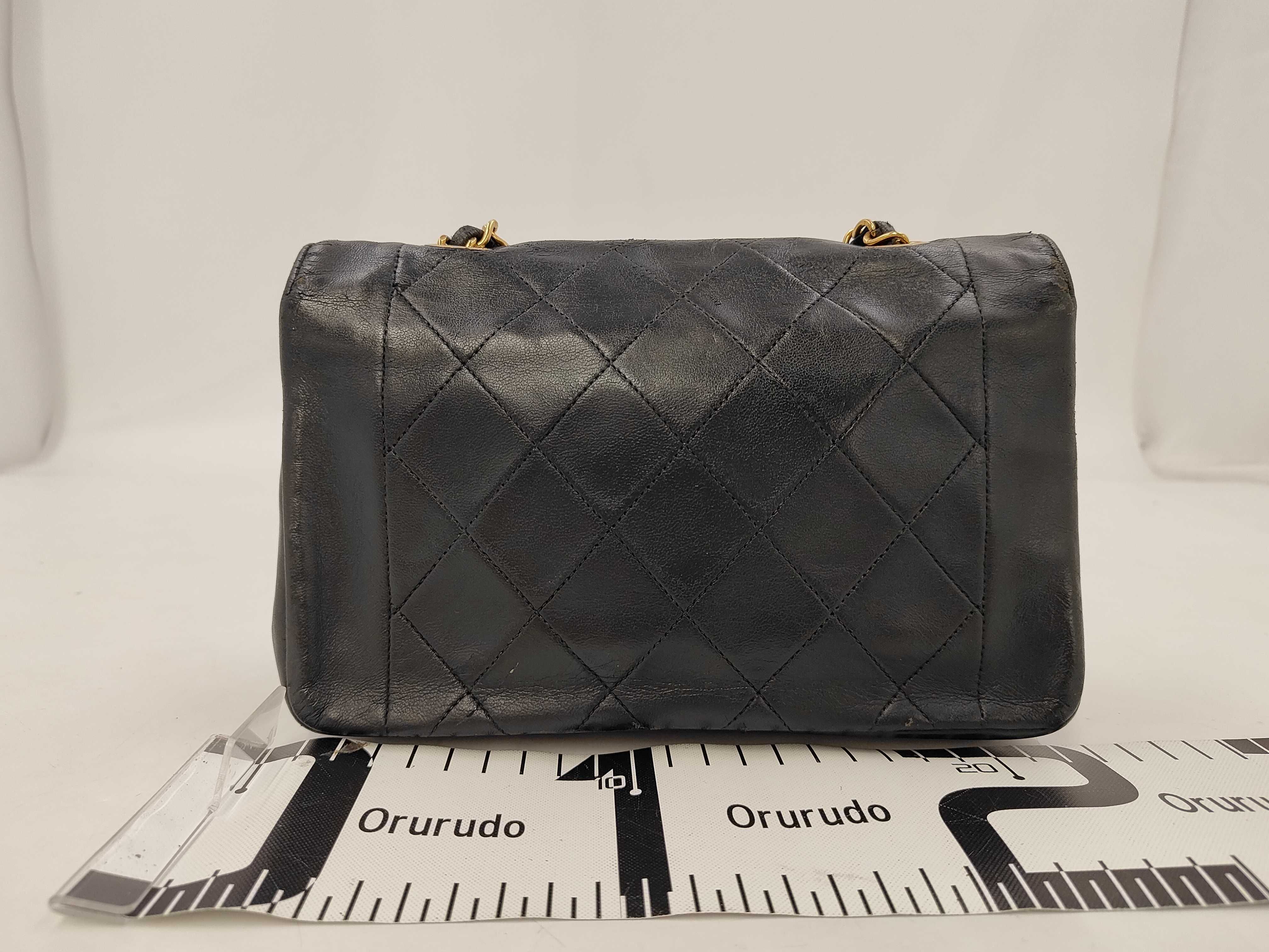 Diana Matelassé Black Gold Shoulder Bag — view 2