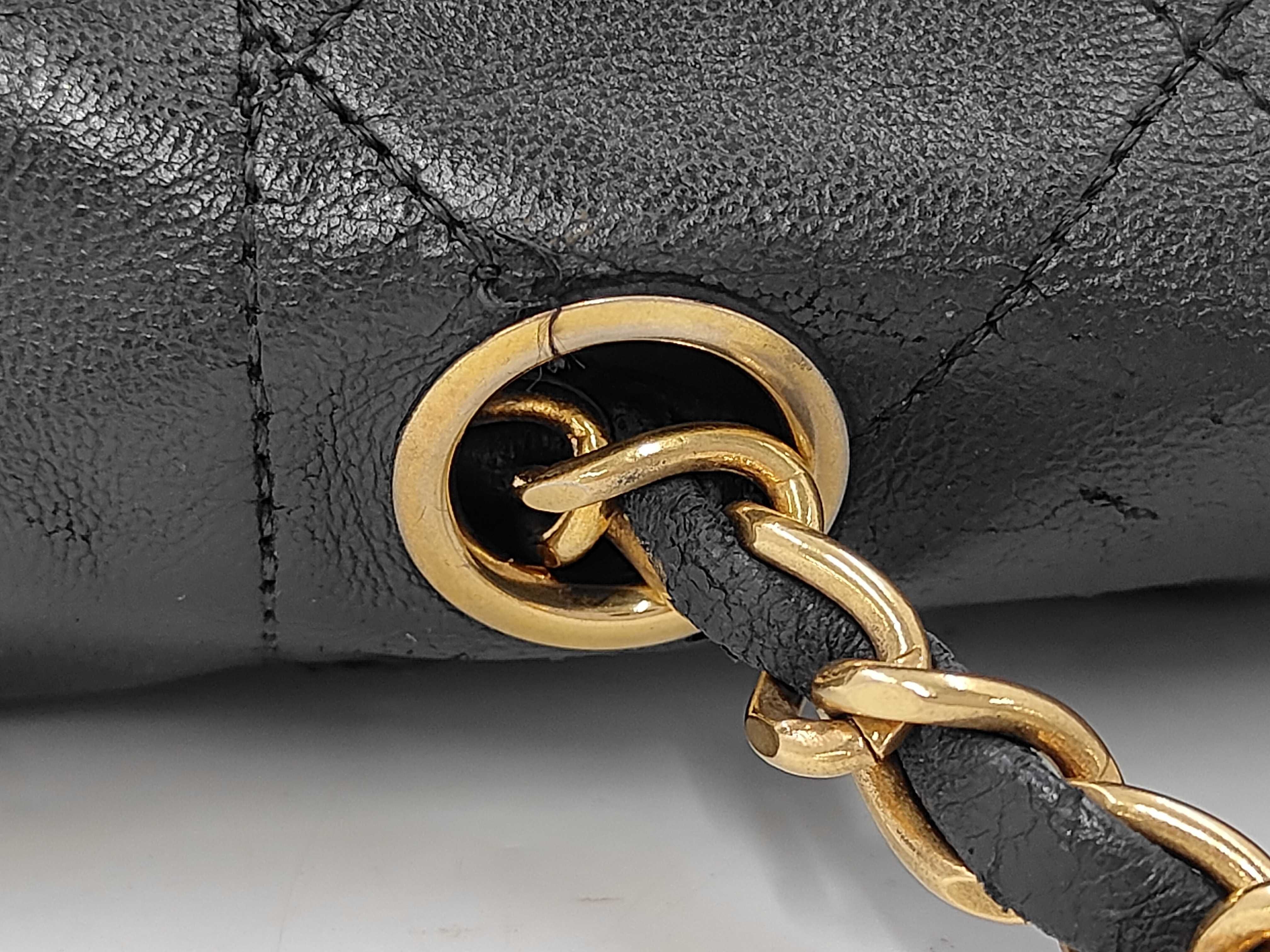 Diana Matelassé Black Gold Shoulder Bag — view 7
