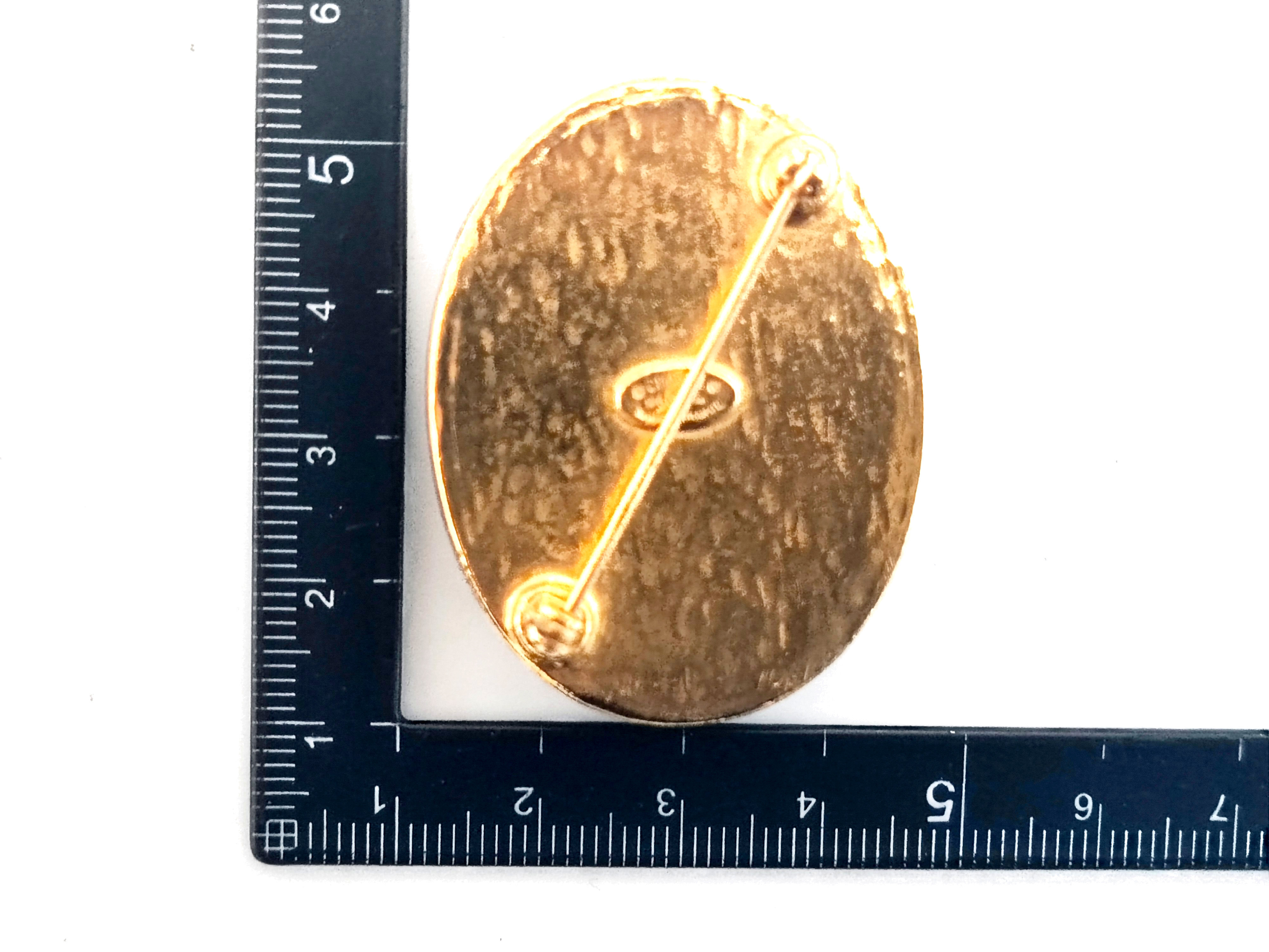 Cocomark Black Stone Brooch 96A Brooch — view 3