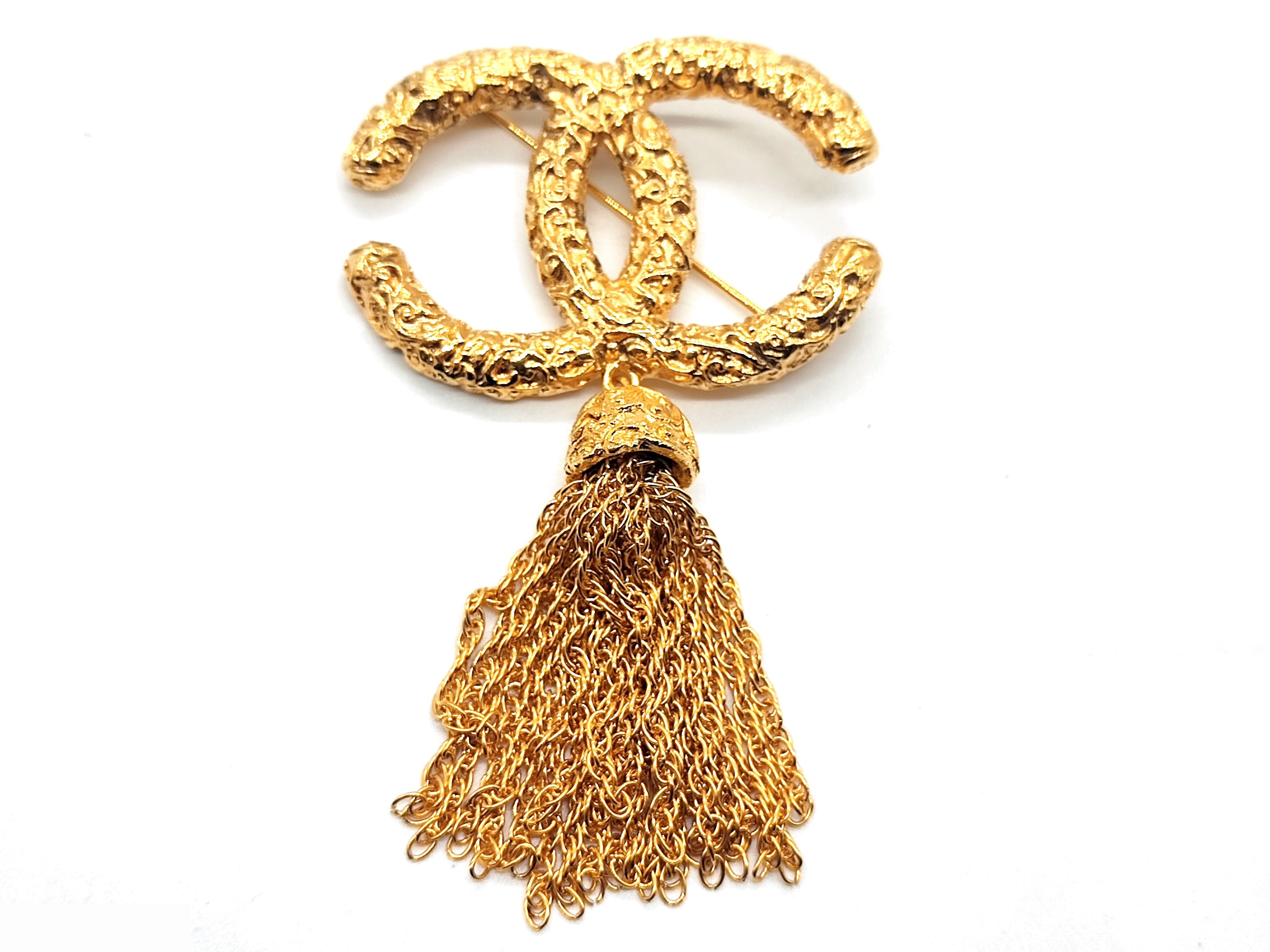 Coco Mark Lava Fringe Brooch 93A — view 4