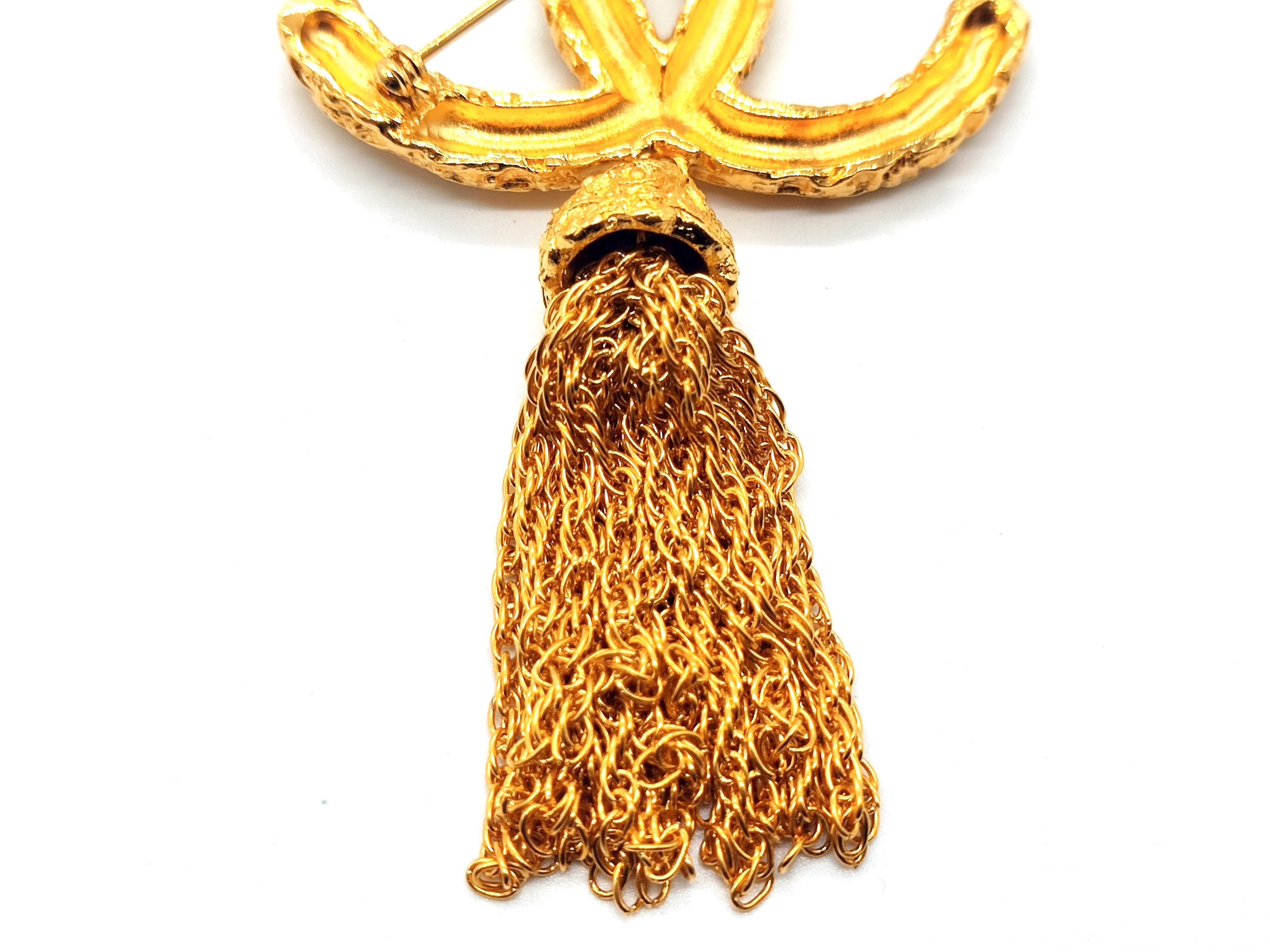 Coco Mark Lava Fringe Brooch 93A — view 8