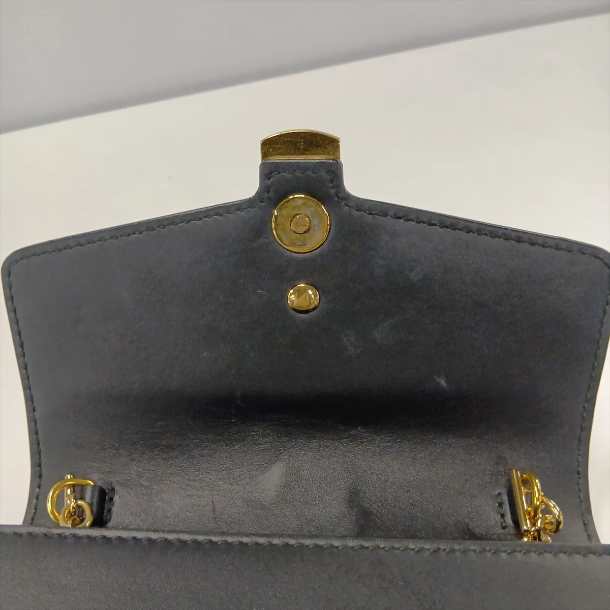 Sylvie 494646 Leather Chain Shoulder Bag, Black — view 9