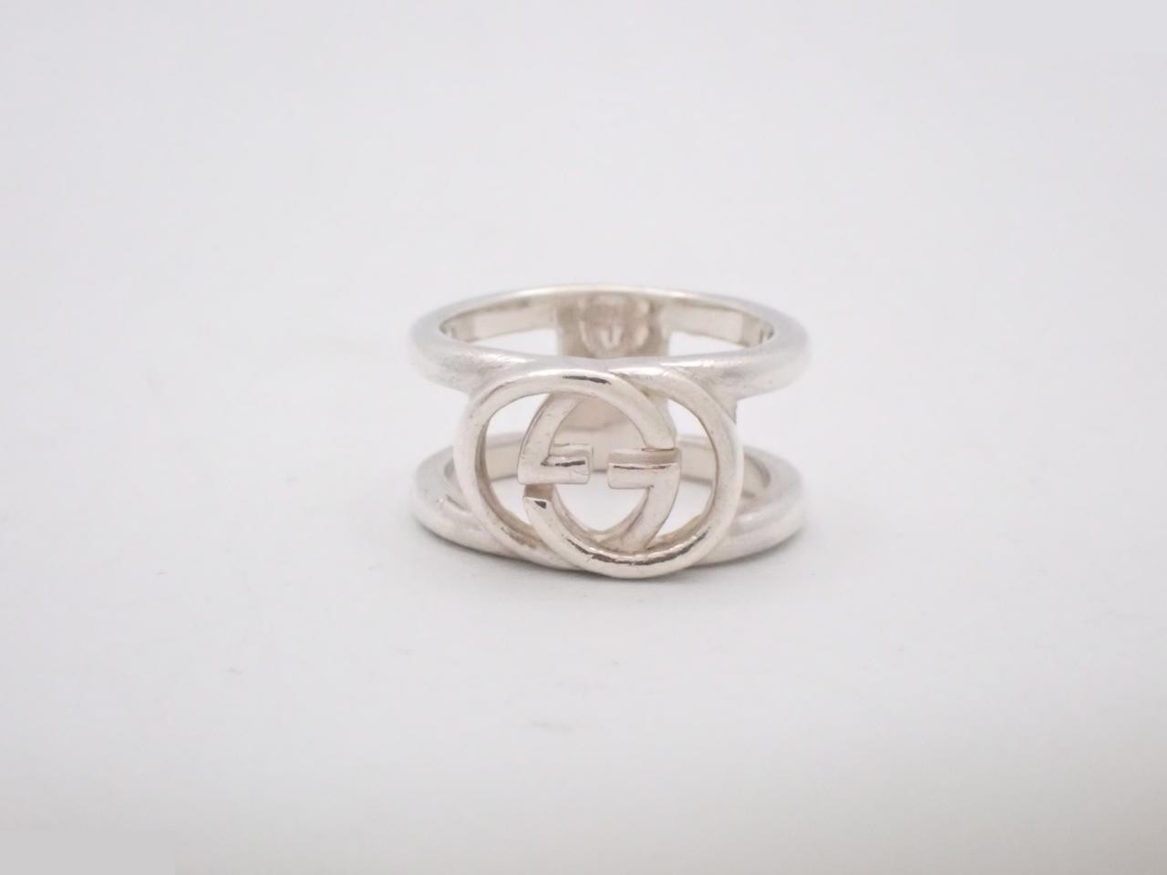 Interlocking ring, SV925, 4.1g, stamped "17", actual size #3