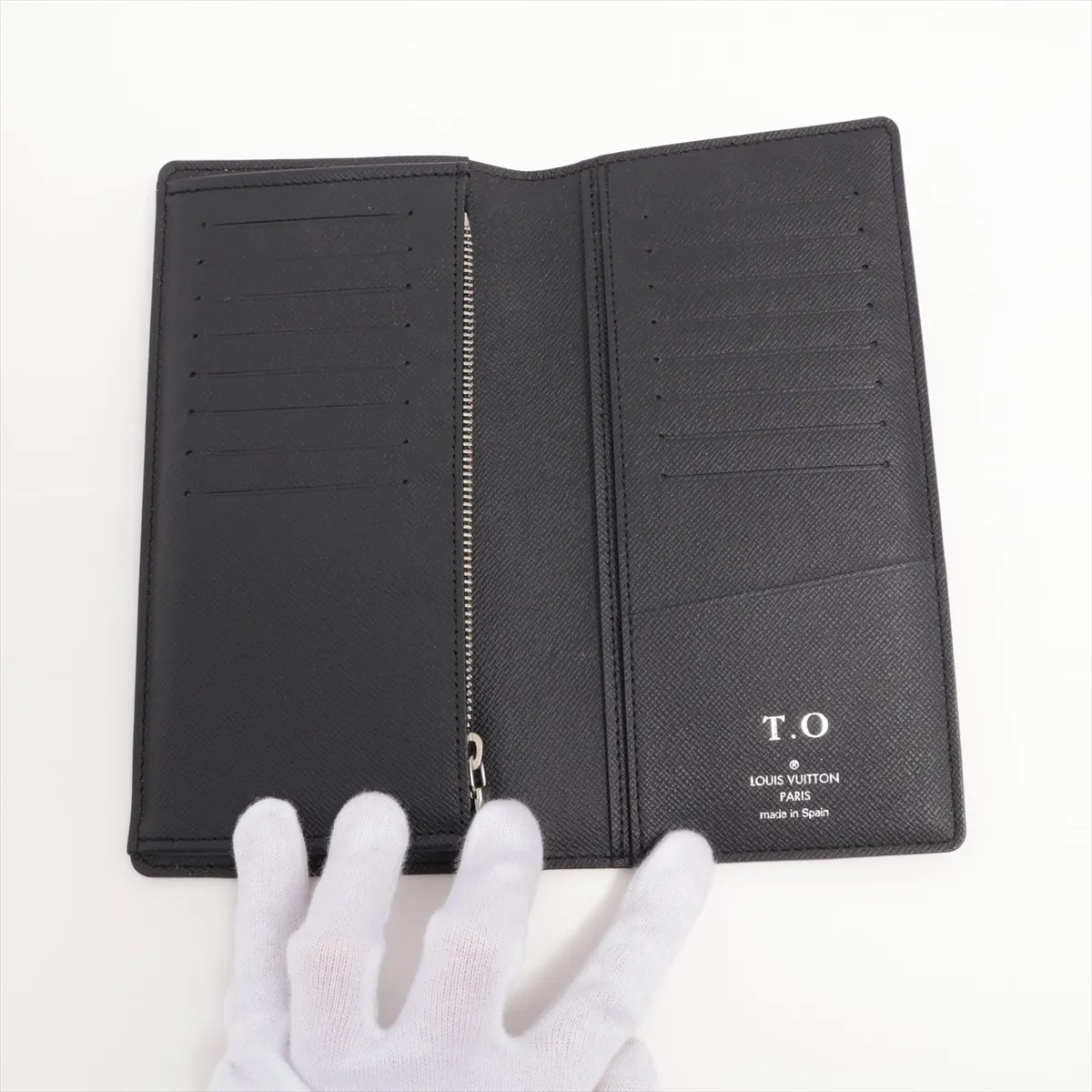Damier Graphite Portefeuille Blazer N60436 Black Long Wallet with Initials RFID Reactive — view 3