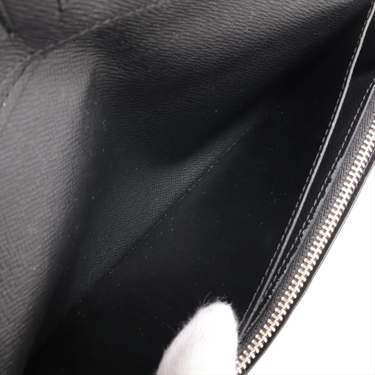Damier Graphite Portefeuille Blazer N60436 Black Long Wallet with Initials RFID Reactive — view 4