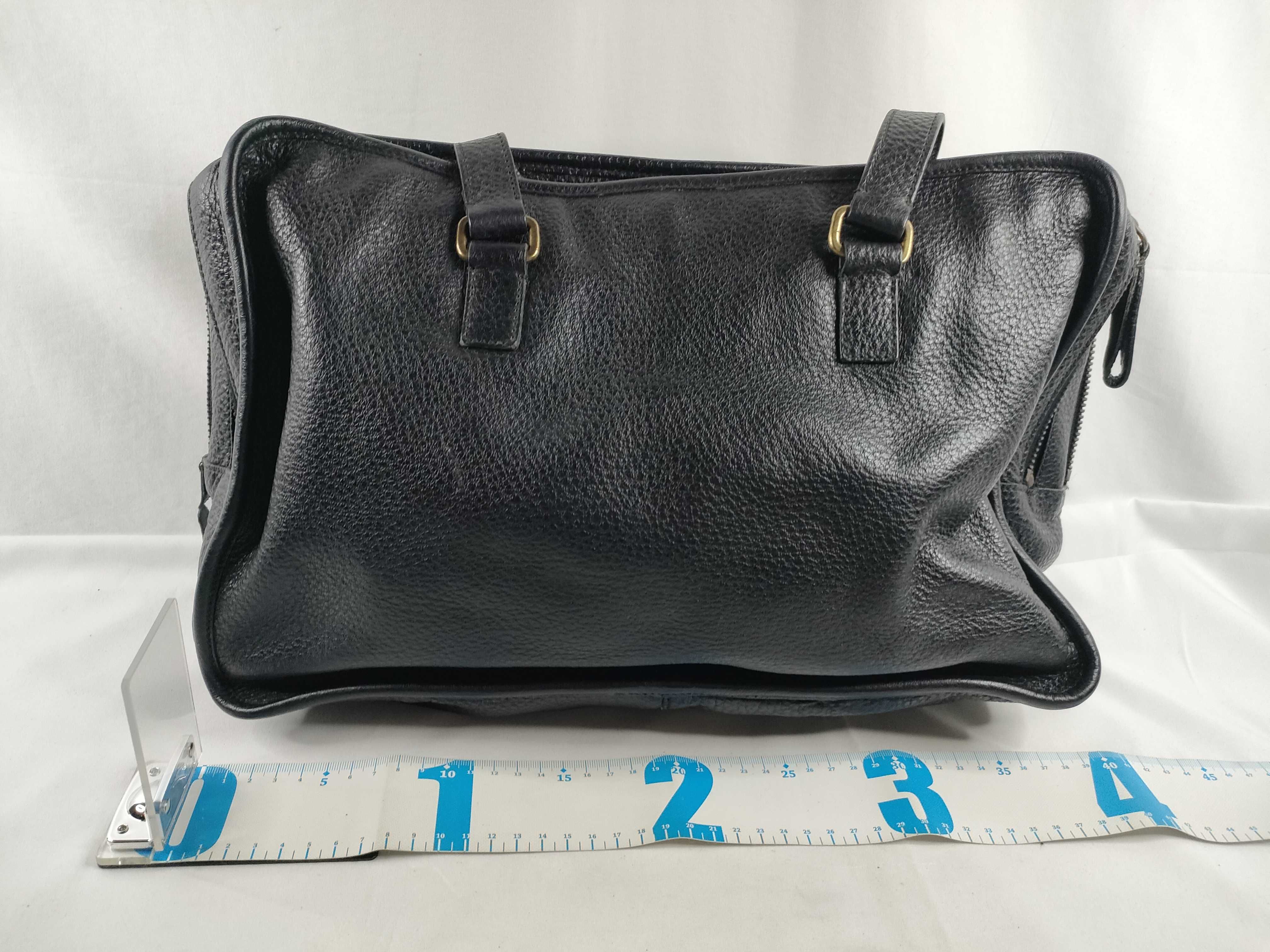 business bag, all leather, interior stains. — view 2