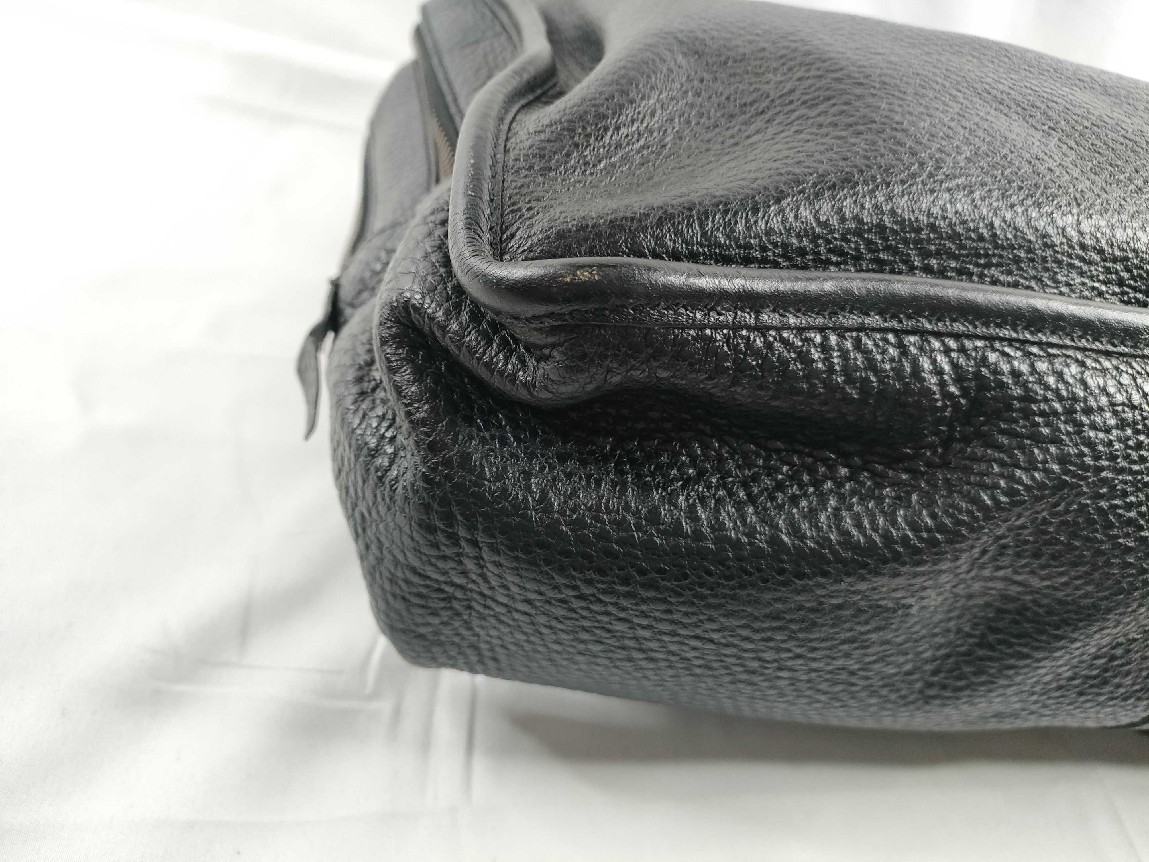 business bag, all leather, interior stains. — view 3