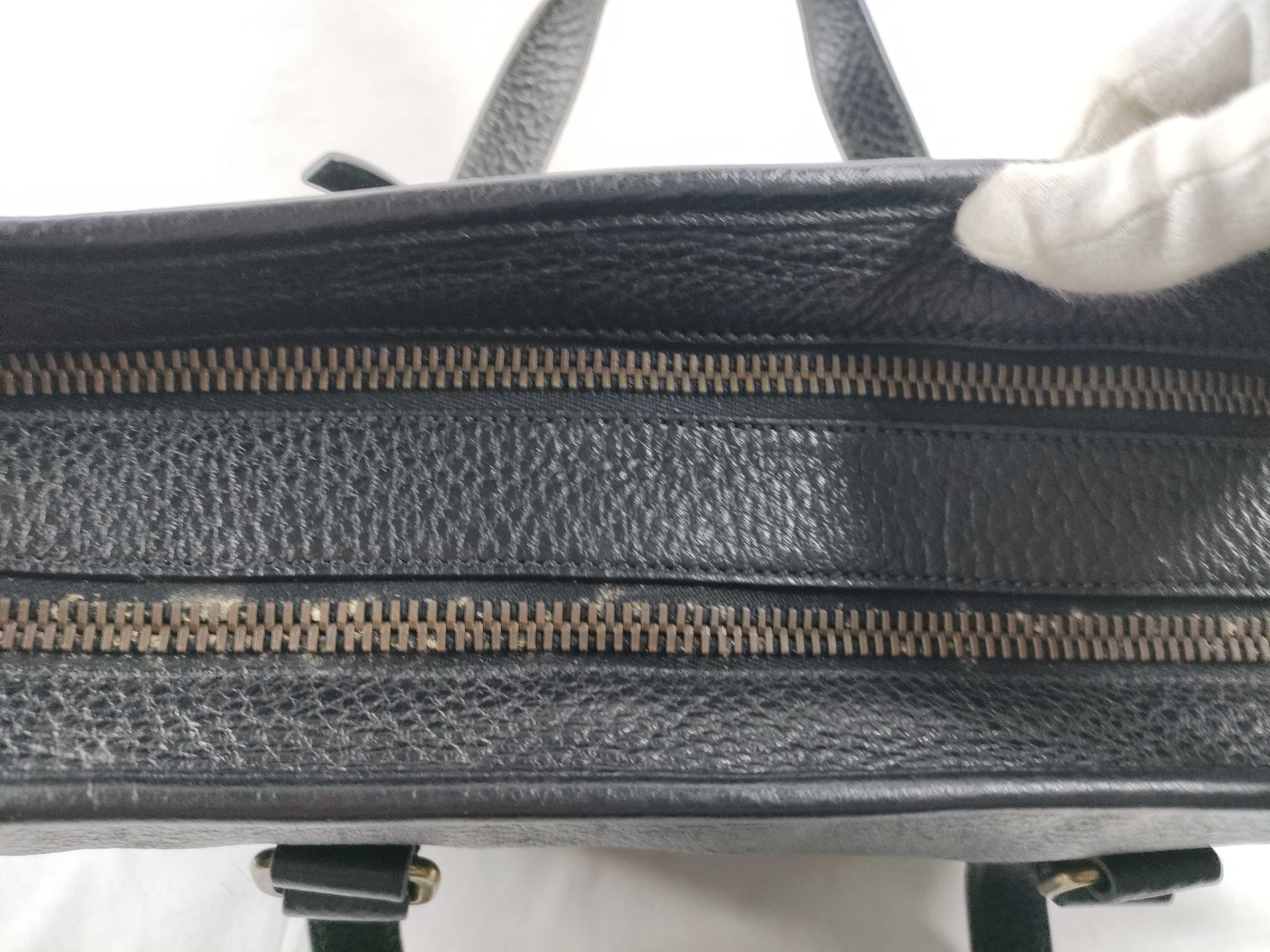 business bag, all leather, interior stains. — view 8