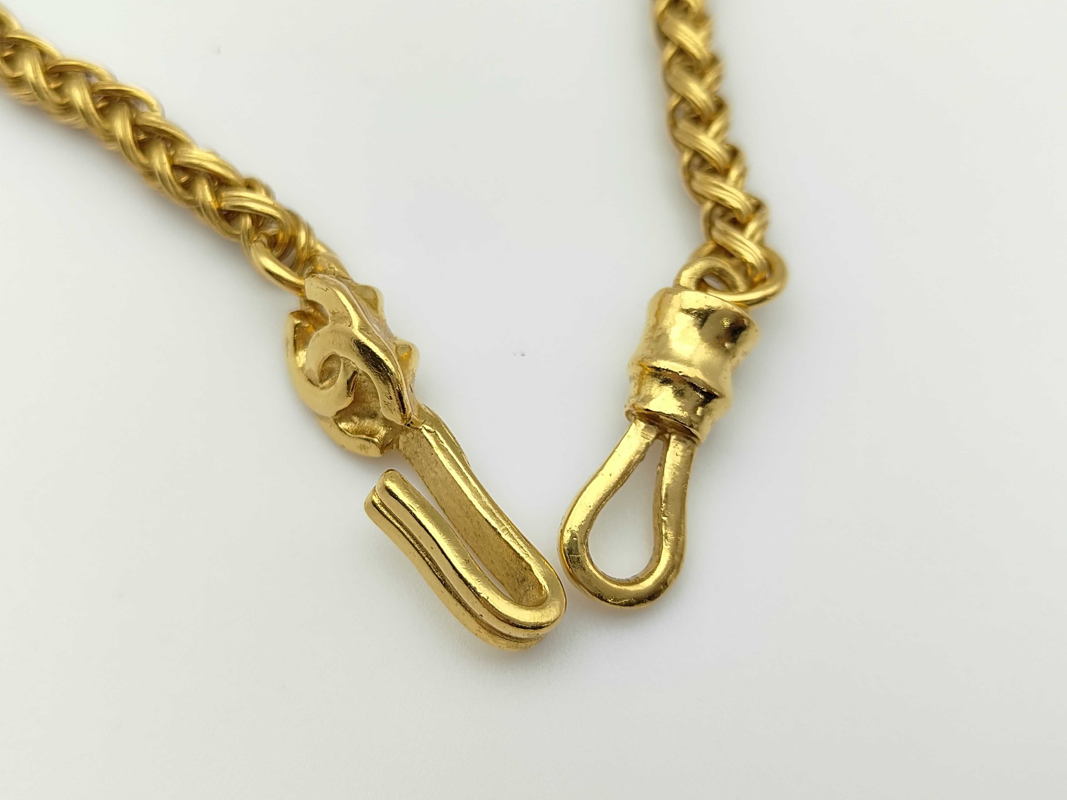Vintage Coco Mark Pendant Gold 90g Necklace — view 4