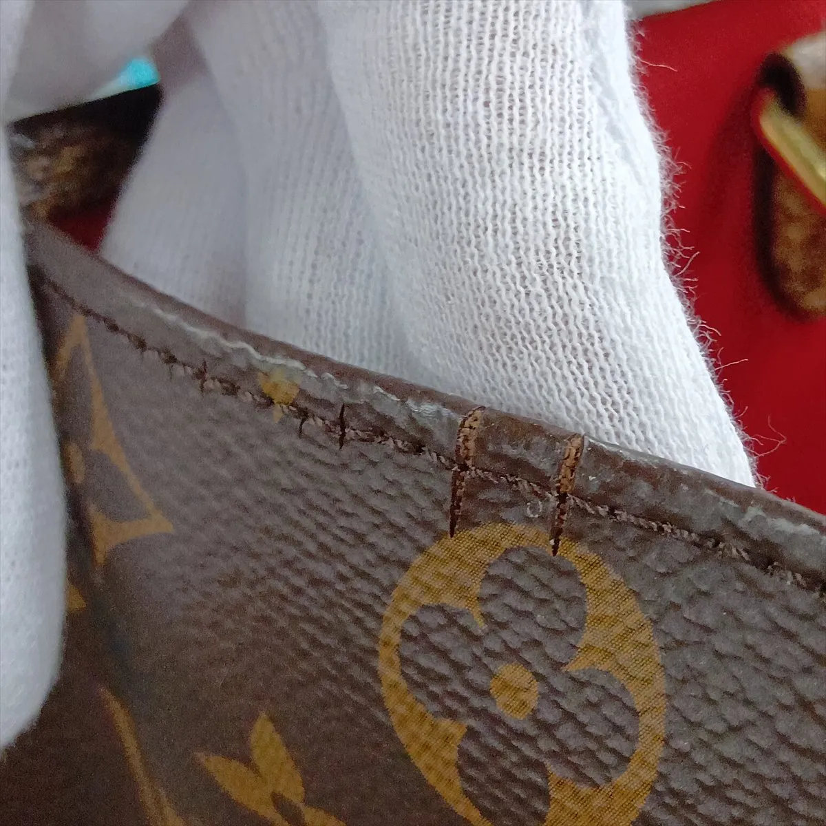 Giant Monogram Reverse OnTheGo MM M45039 TR4189 Brown (RFID detected) — view 13