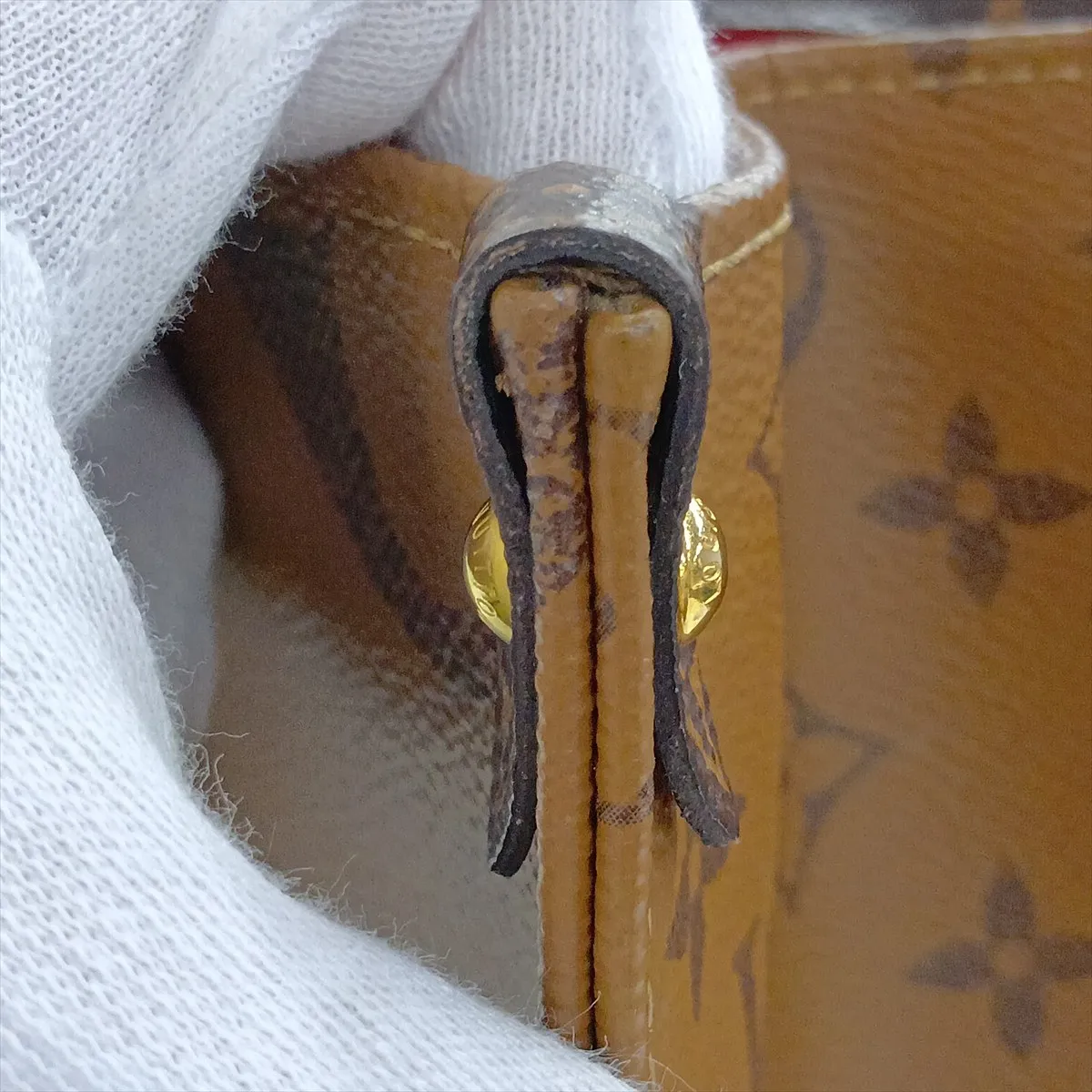 Giant Monogram Reverse OnTheGo MM M45039 TR4189 Brown (RFID detected) — view 15