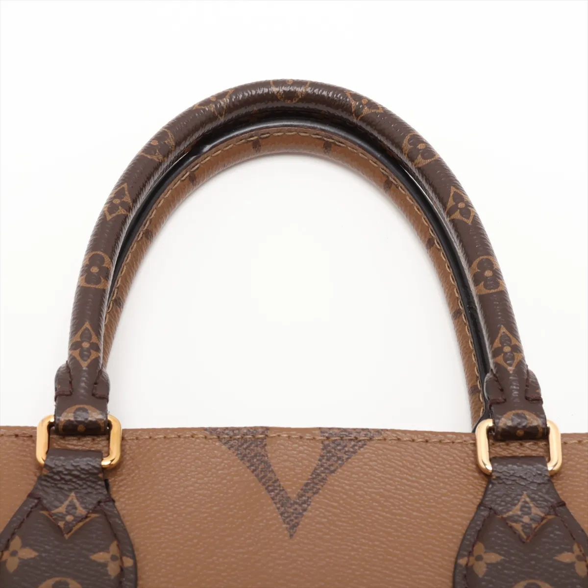 Giant Monogram Reverse OnTheGo MM M45039 TR4189 Brown (RFID detected) — view 8