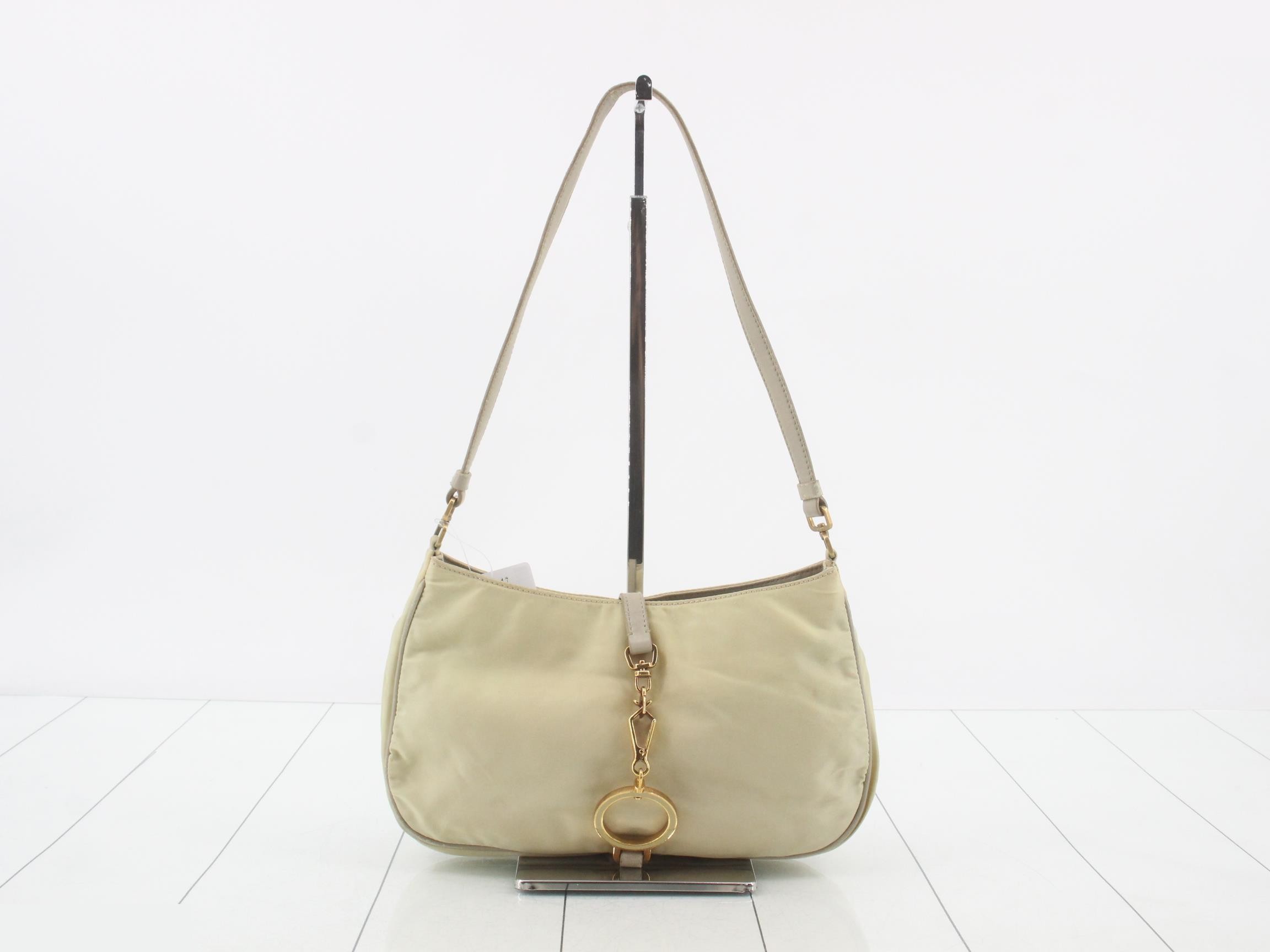 One-shoulder bag, nylon, green — view 2