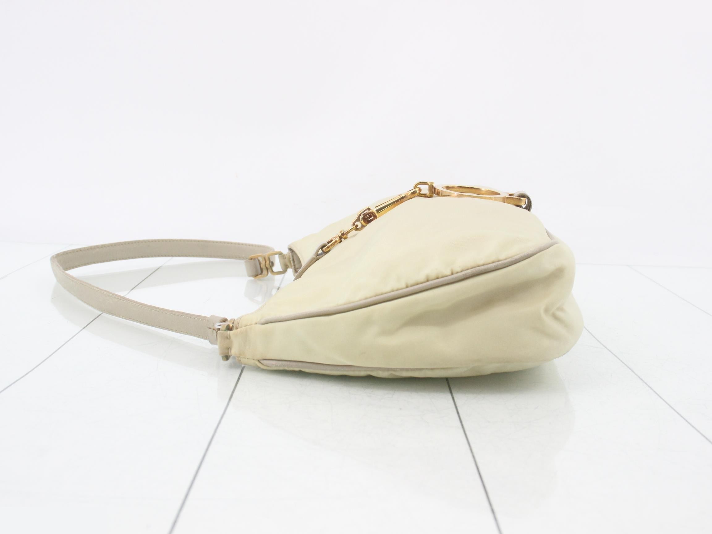 One-shoulder bag, nylon, green — view 5