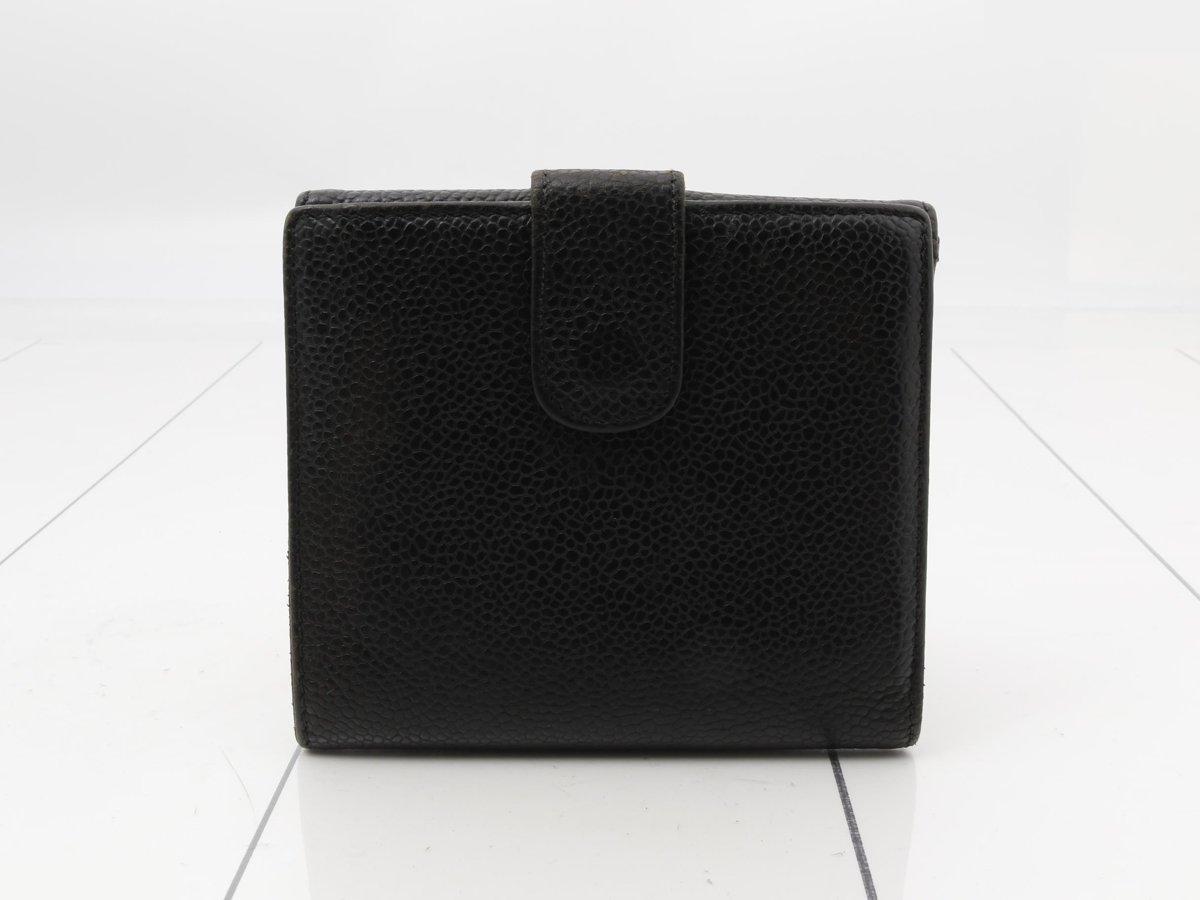 Caviar leather double-hook folding wallet — view 2