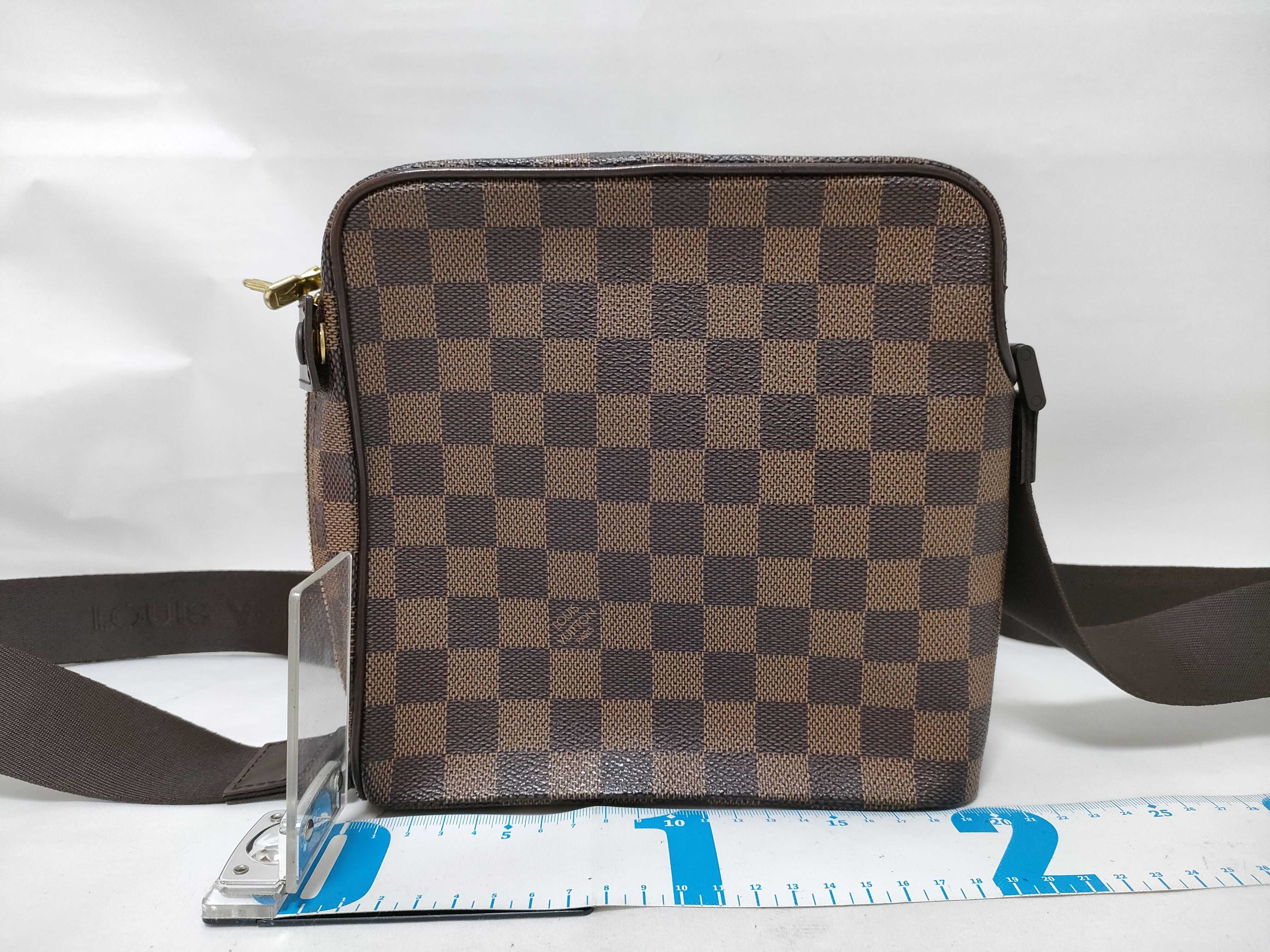 Damier Olaf PM N41442 MI0034 Brown Shoulder Bag — view 2