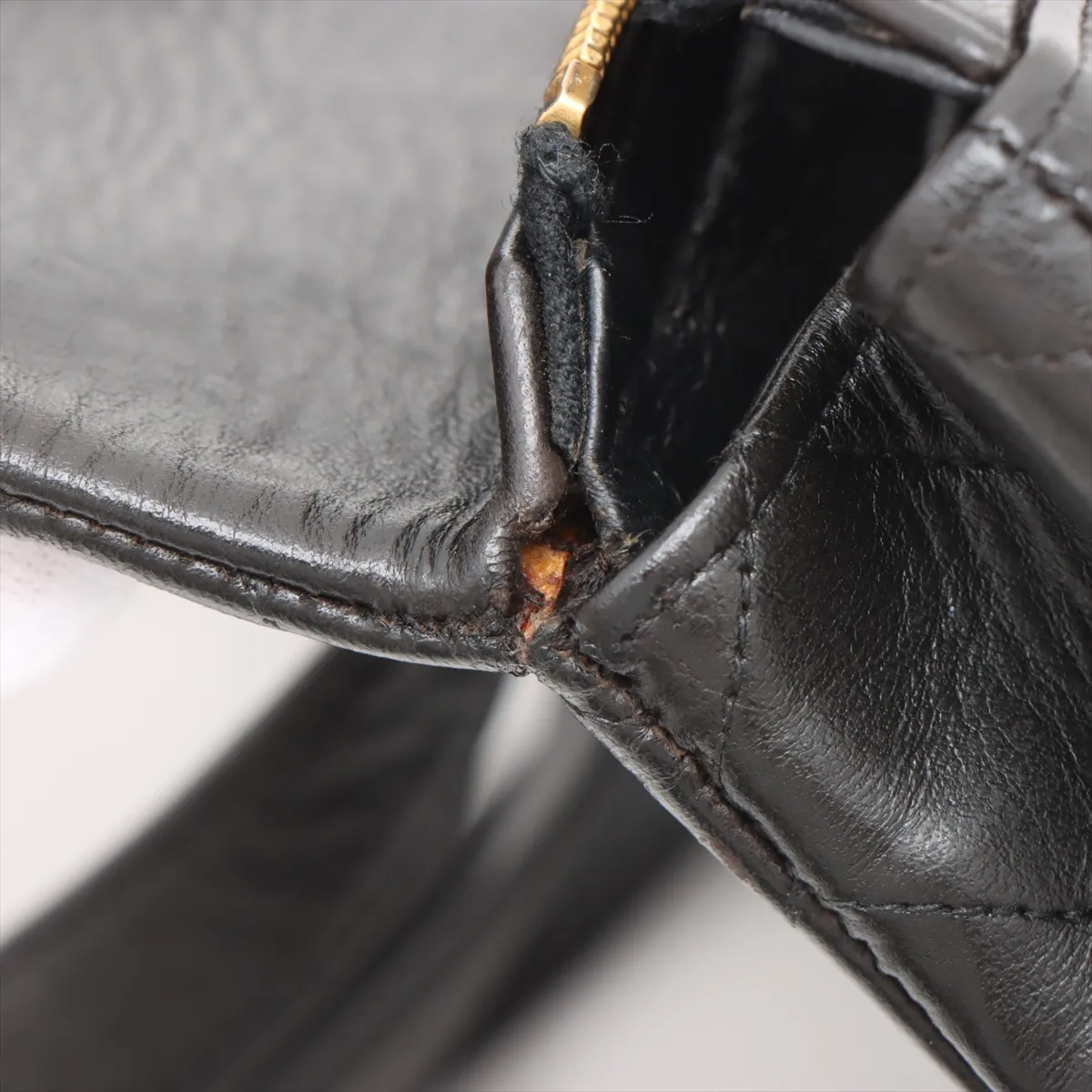 Matelasse Lambskin Chain Backpack Black Gold Hardware 3944559 3rd Series — view 11