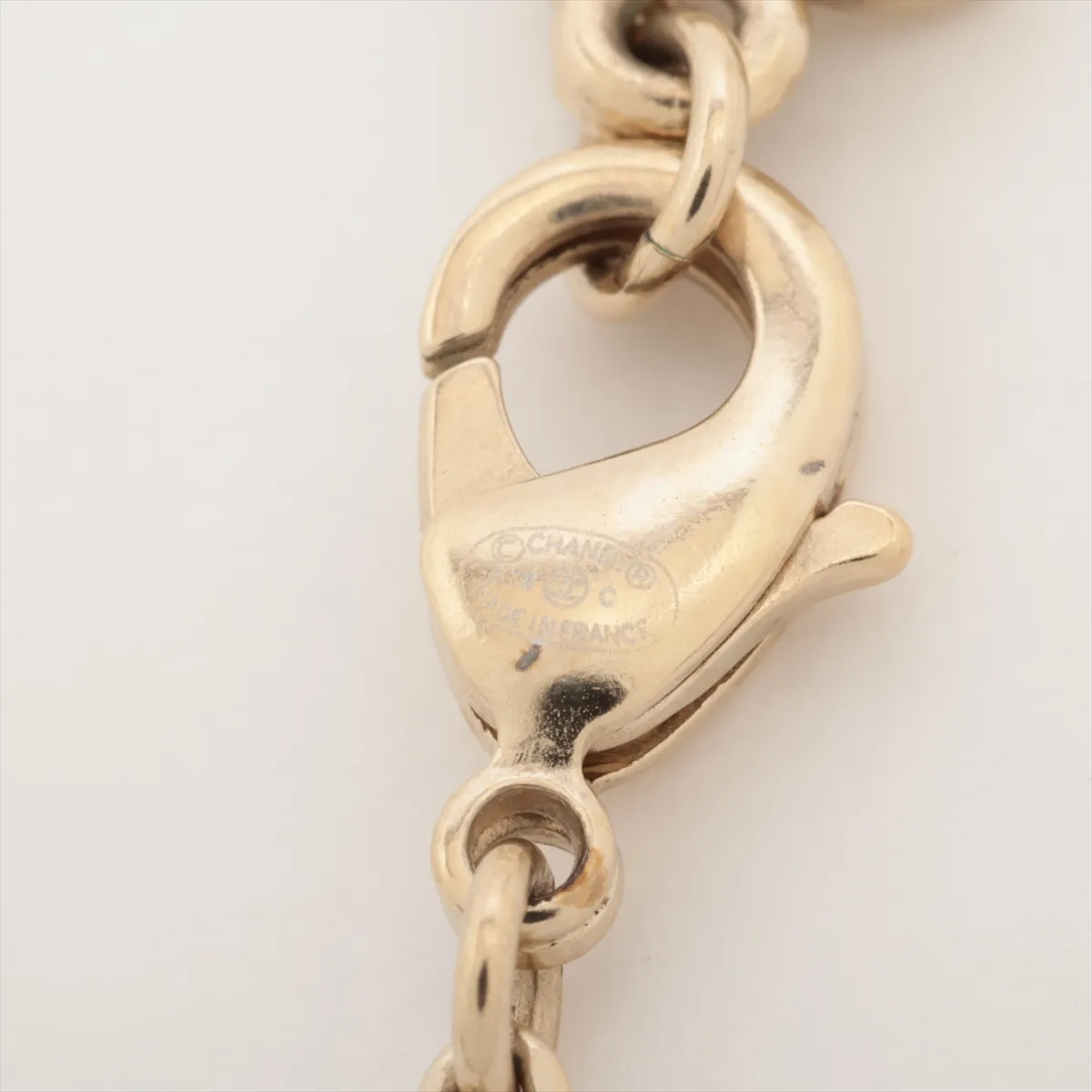 Coco Mark A18C Necklace, GP x Rhinestone, Gold, — view 4