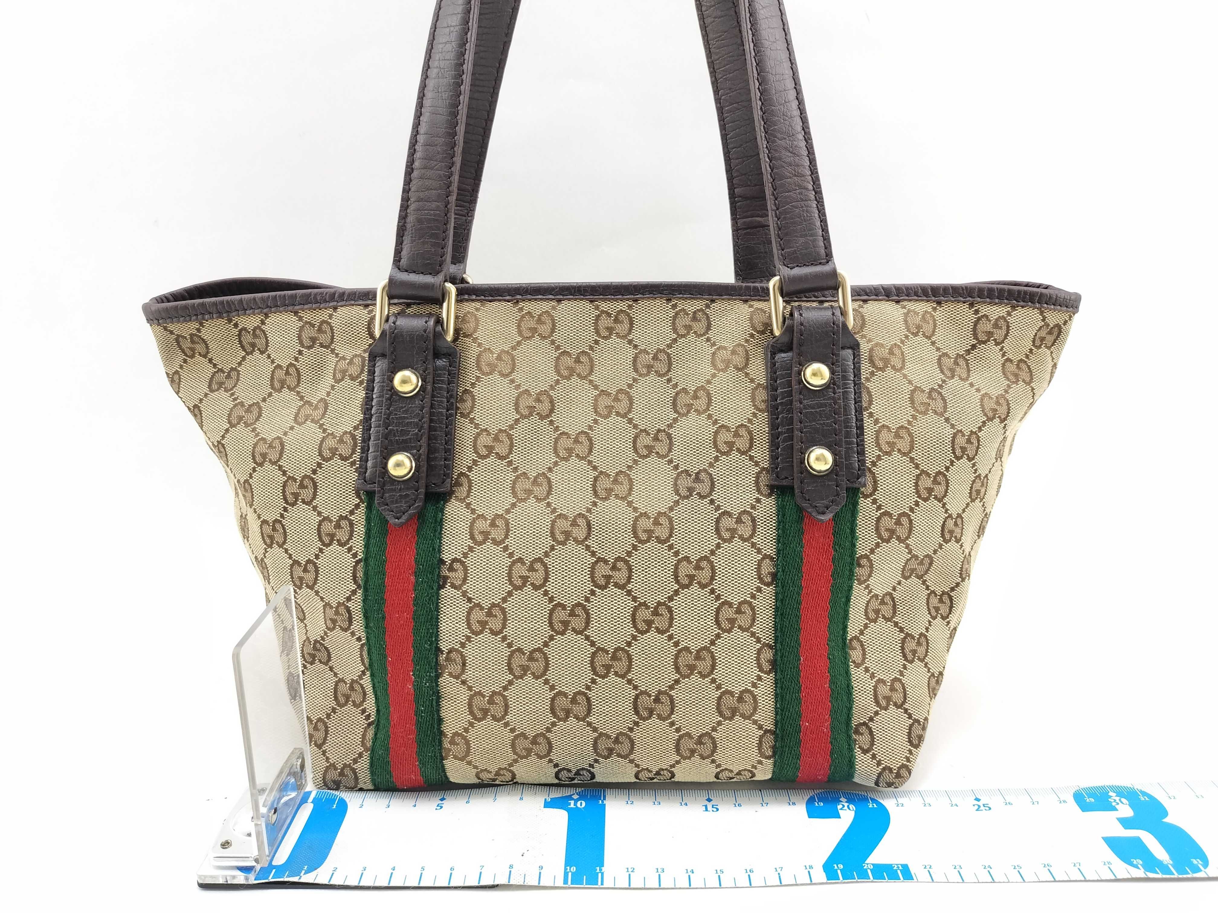 GG Canvas Tote Bag, Canvas Sherry Line Tote Bag — view 2