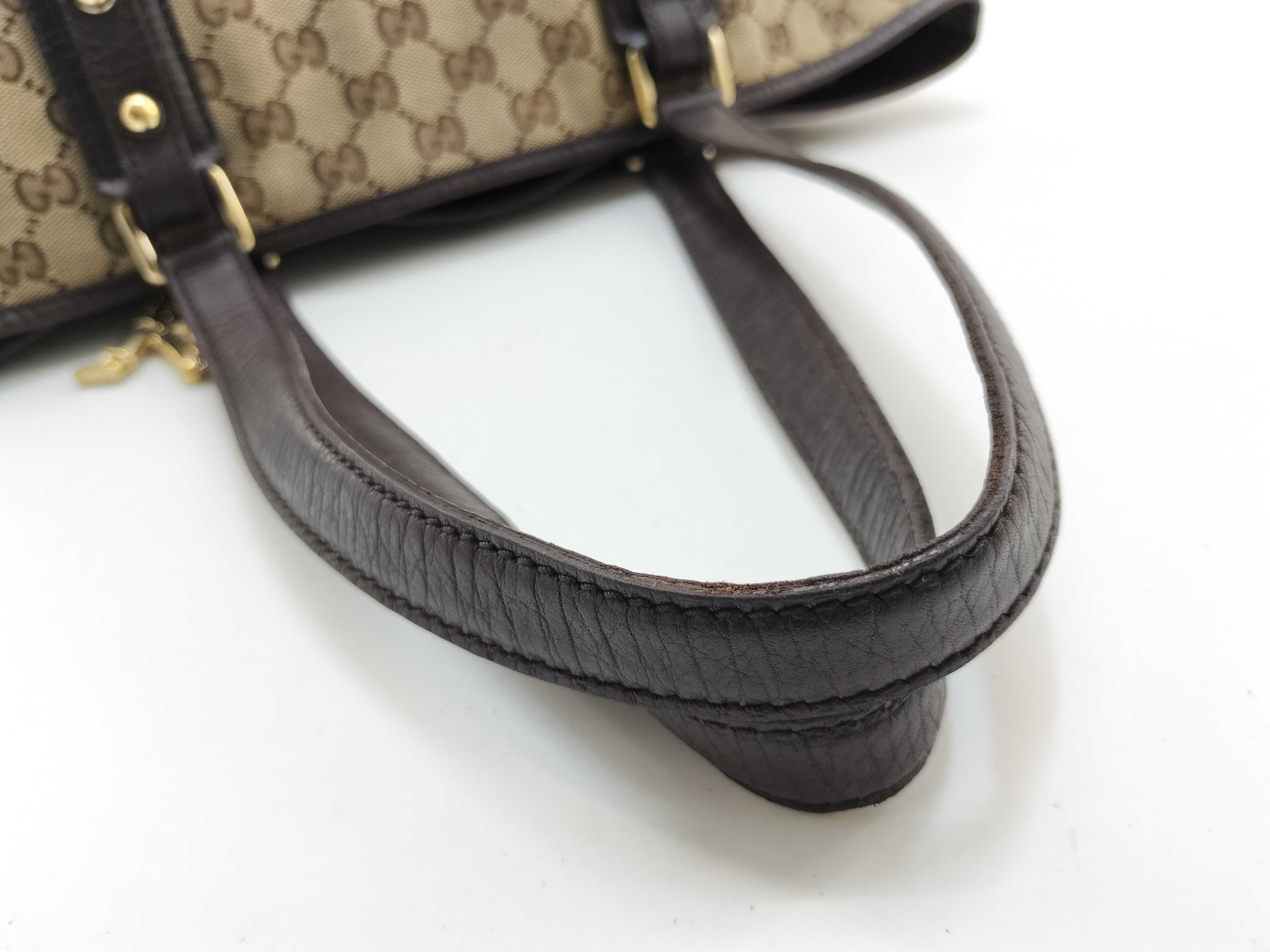 GG Canvas Tote Bag, Canvas Sherry Line Tote Bag — view 6