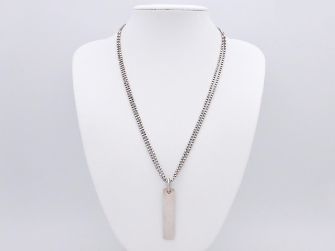 Double chain pendant, SV925, 24.3g, total length approximately 50cm — view 3