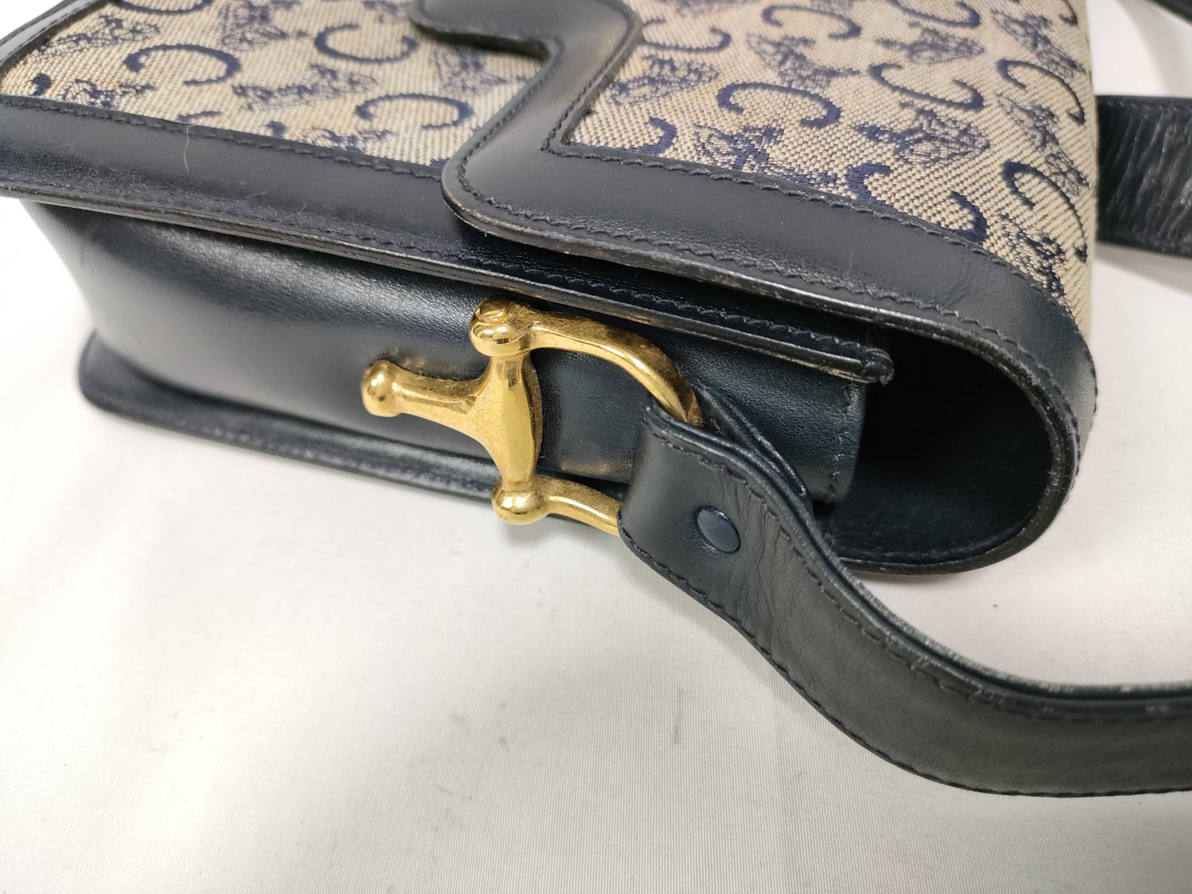 bag, shoulder bag, canvas and leather shoulder bag — view 11