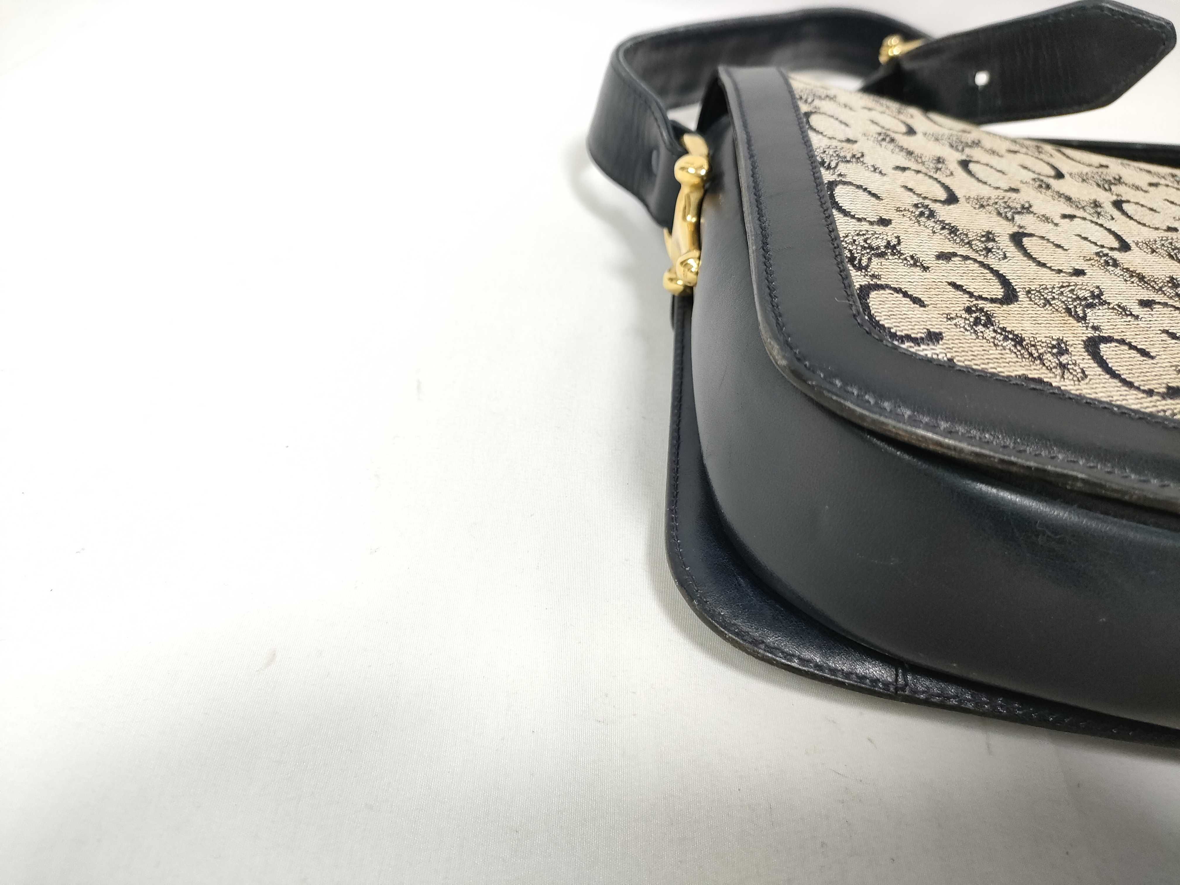 bag, shoulder bag, canvas and leather shoulder bag — view 5