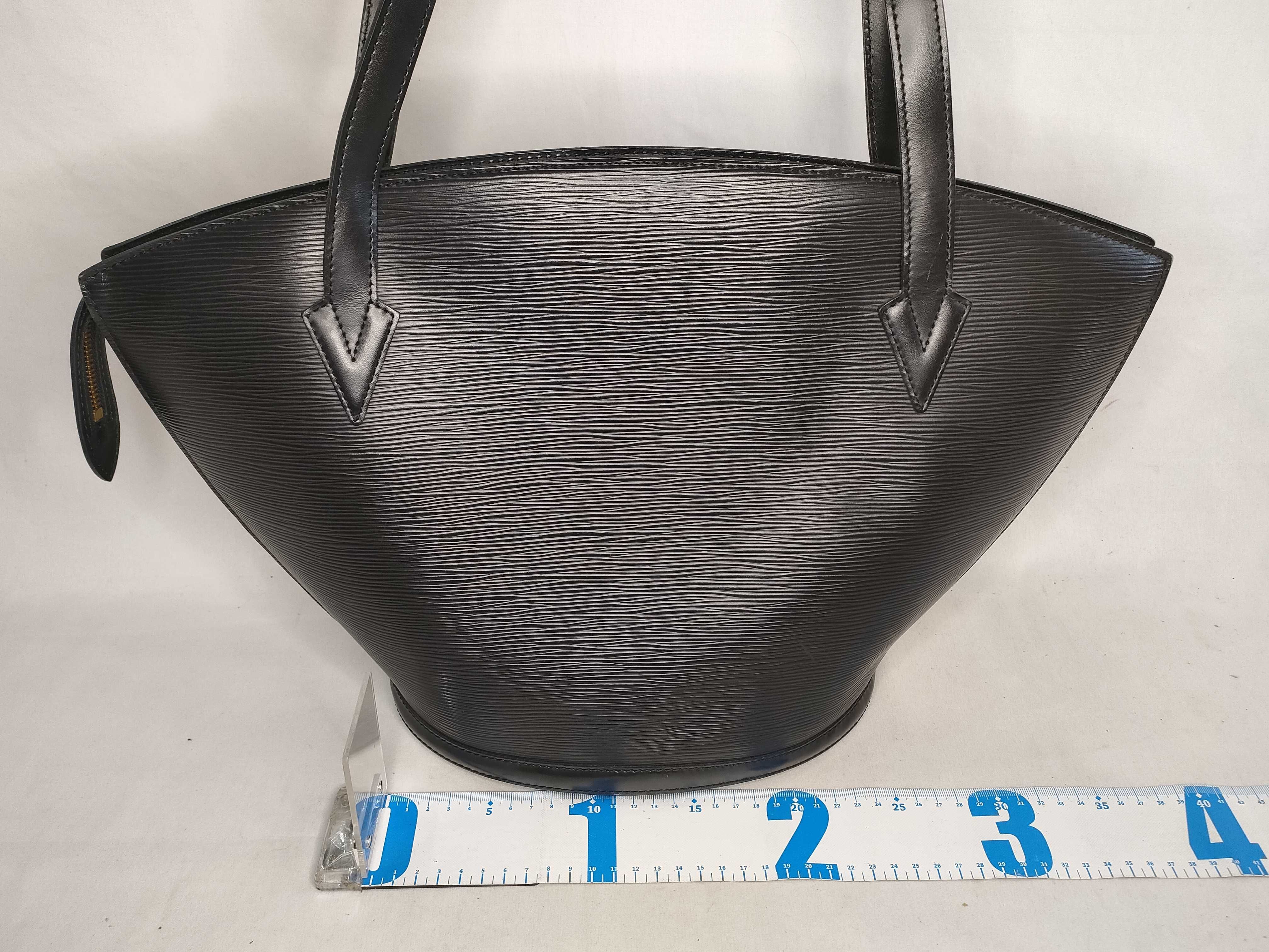 Epi Saint Jacques Shopping Black Tote Bag — view 2