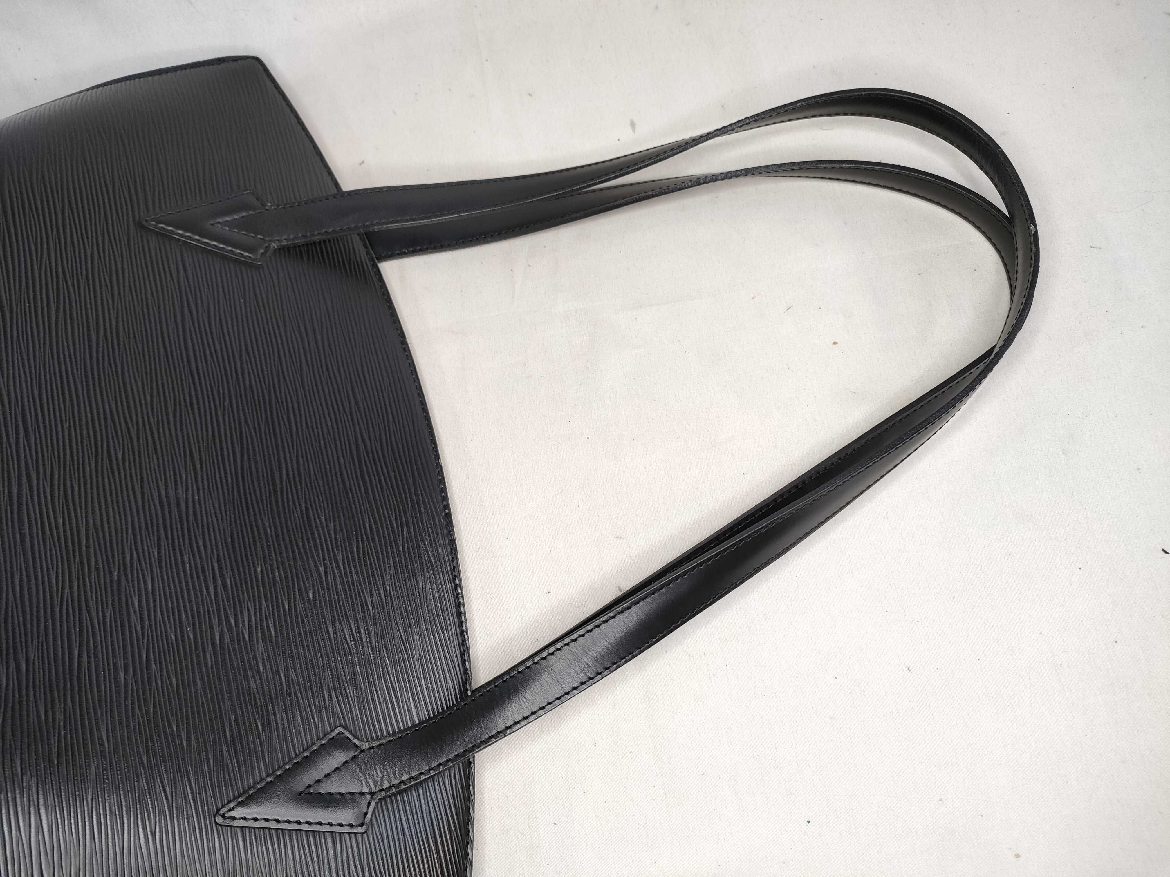 Epi Saint Jacques Shopping Black Tote Bag — view 3