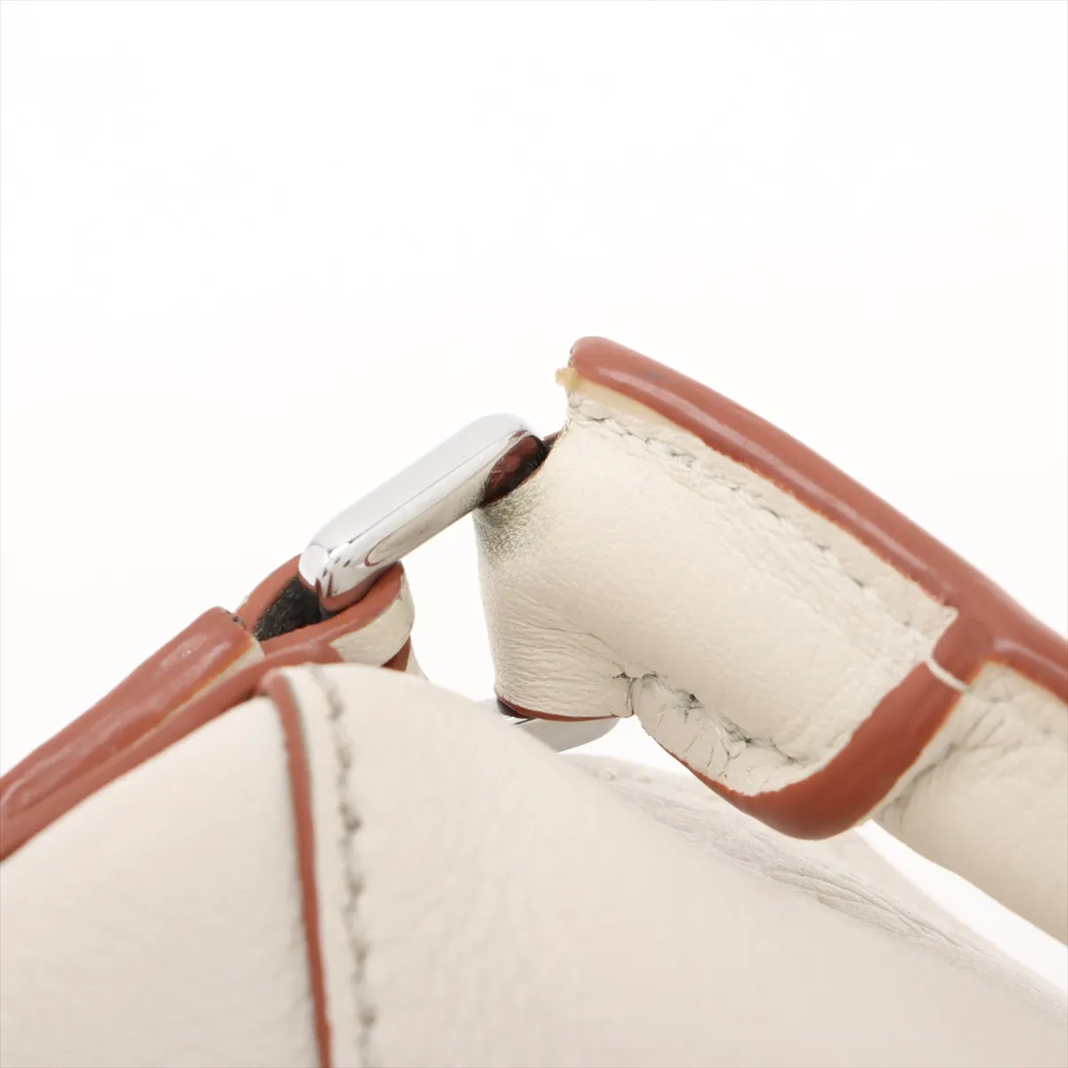 Nano Puzzle Leather 2WAY Handbag White — view 11