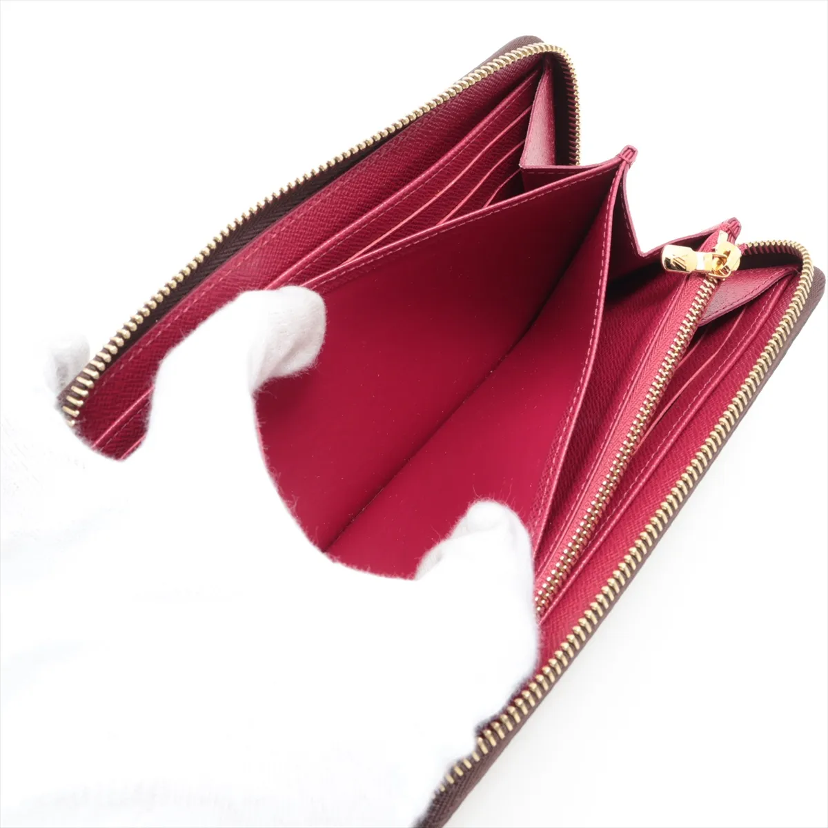 Monogram Zippy Wallet M41895 Fuchsia Round Zip Wallet (RFID detected) — view 6