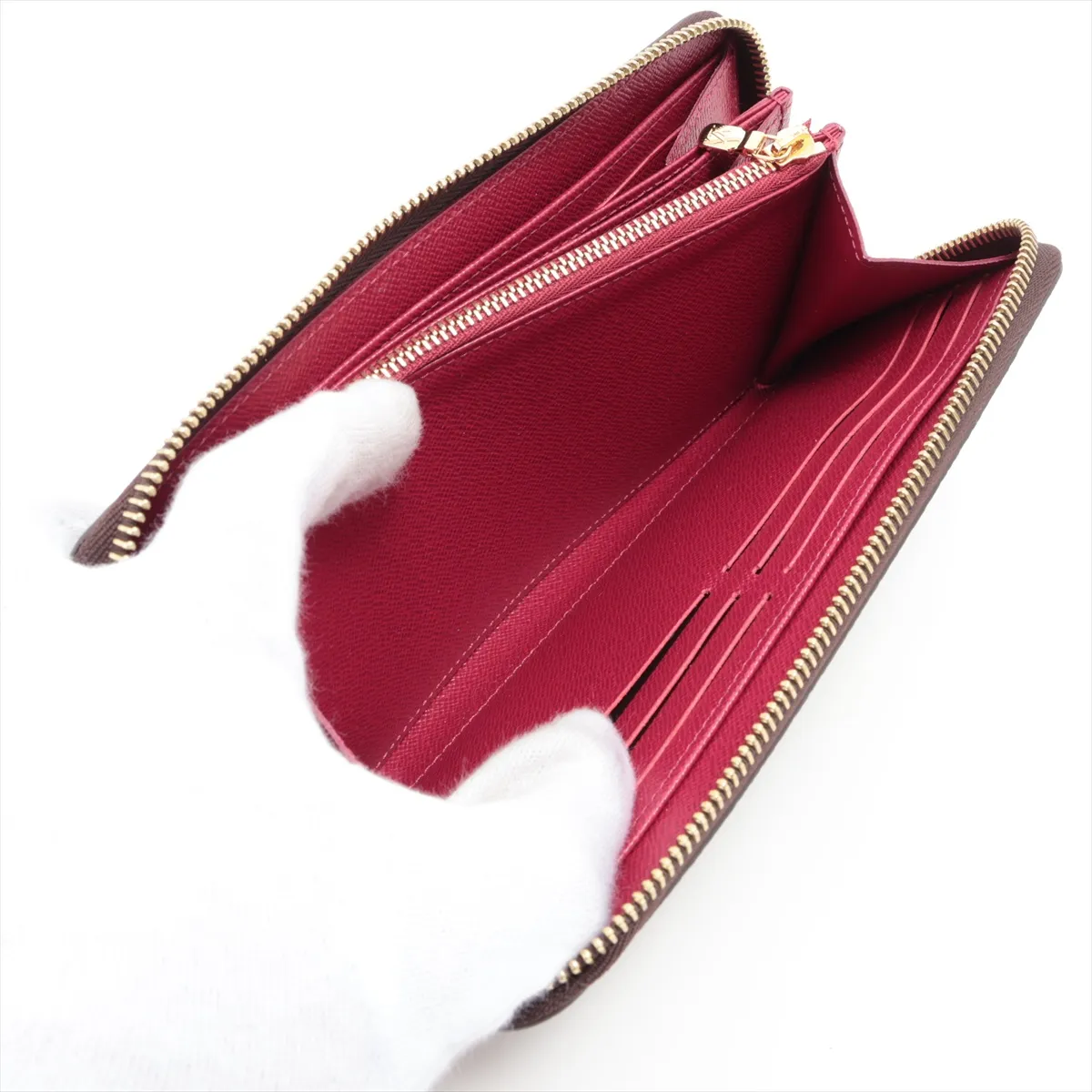 Monogram Zippy Wallet M41895 Fuchsia Round Zip Wallet (RFID detected) — view 8