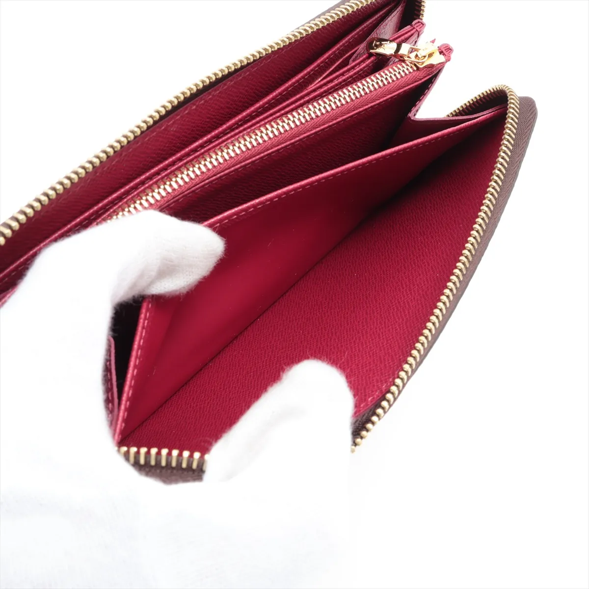 Monogram Zippy Wallet M41895 Fuchsia Round Zip Wallet (RFID detected) — view 9