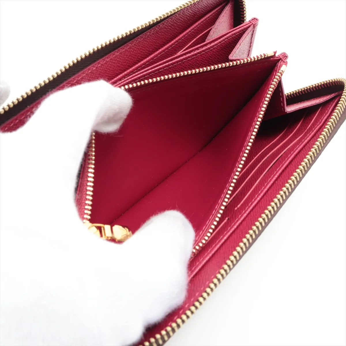 Monogram Zippy Wallet M41895 Fuchsia Round Zip Wallet (RFID detected) — view 10