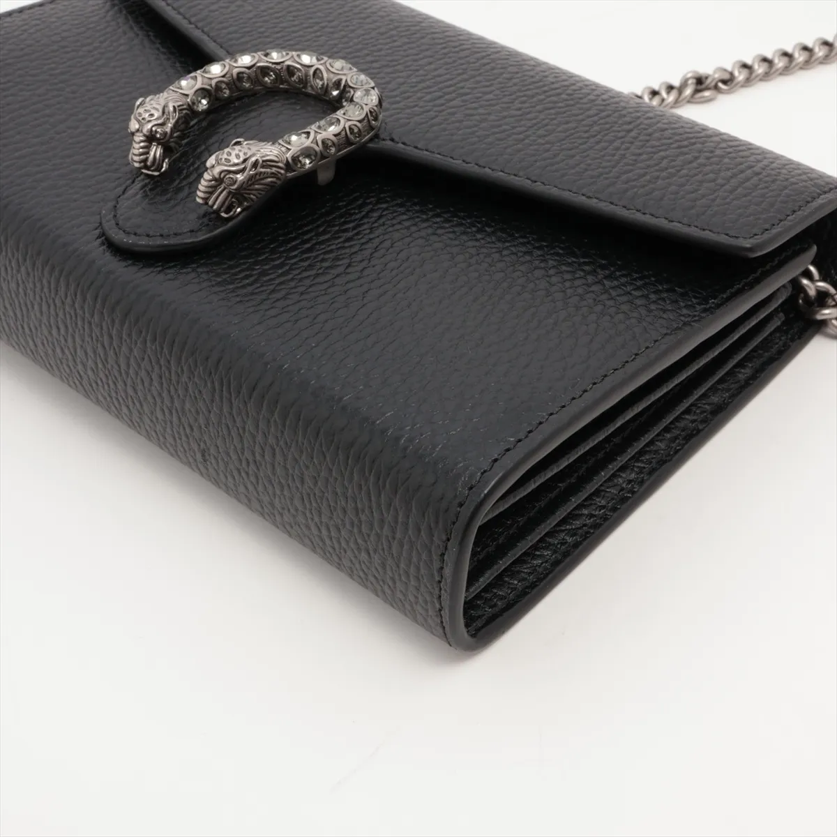 Dionysus Leather Chain Wallet Black 401231 — view 3