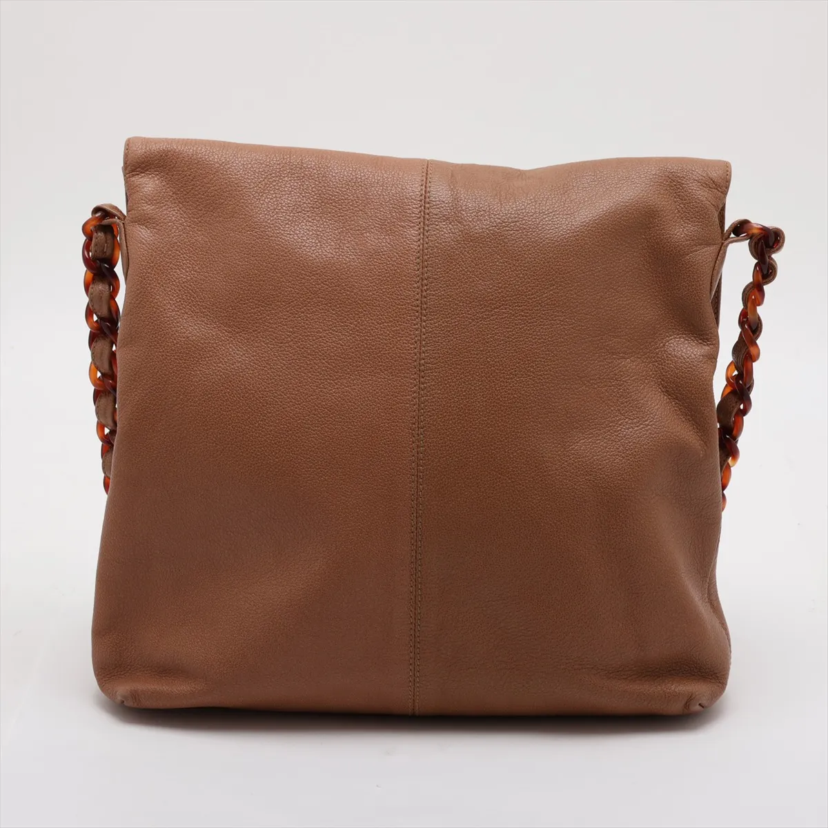 Coco Mark Leather Chain Shoulder Bag, Tortoiseshell Brown with Black Hardware, 5510788, Series 5 — view 2