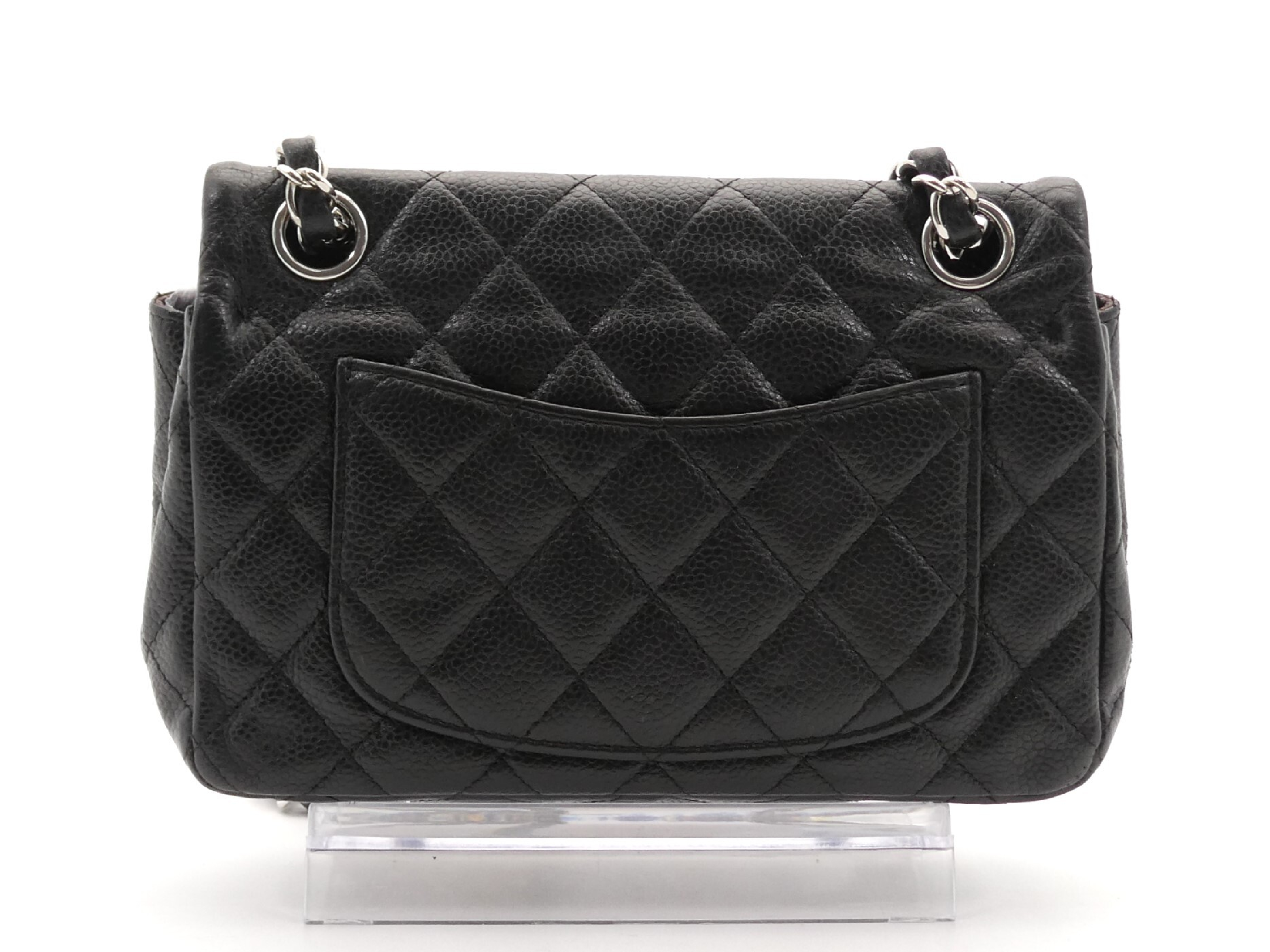 Matelassé Caviar Skin Coco Mark Turnlock Chain Shoulder Bag — view 2