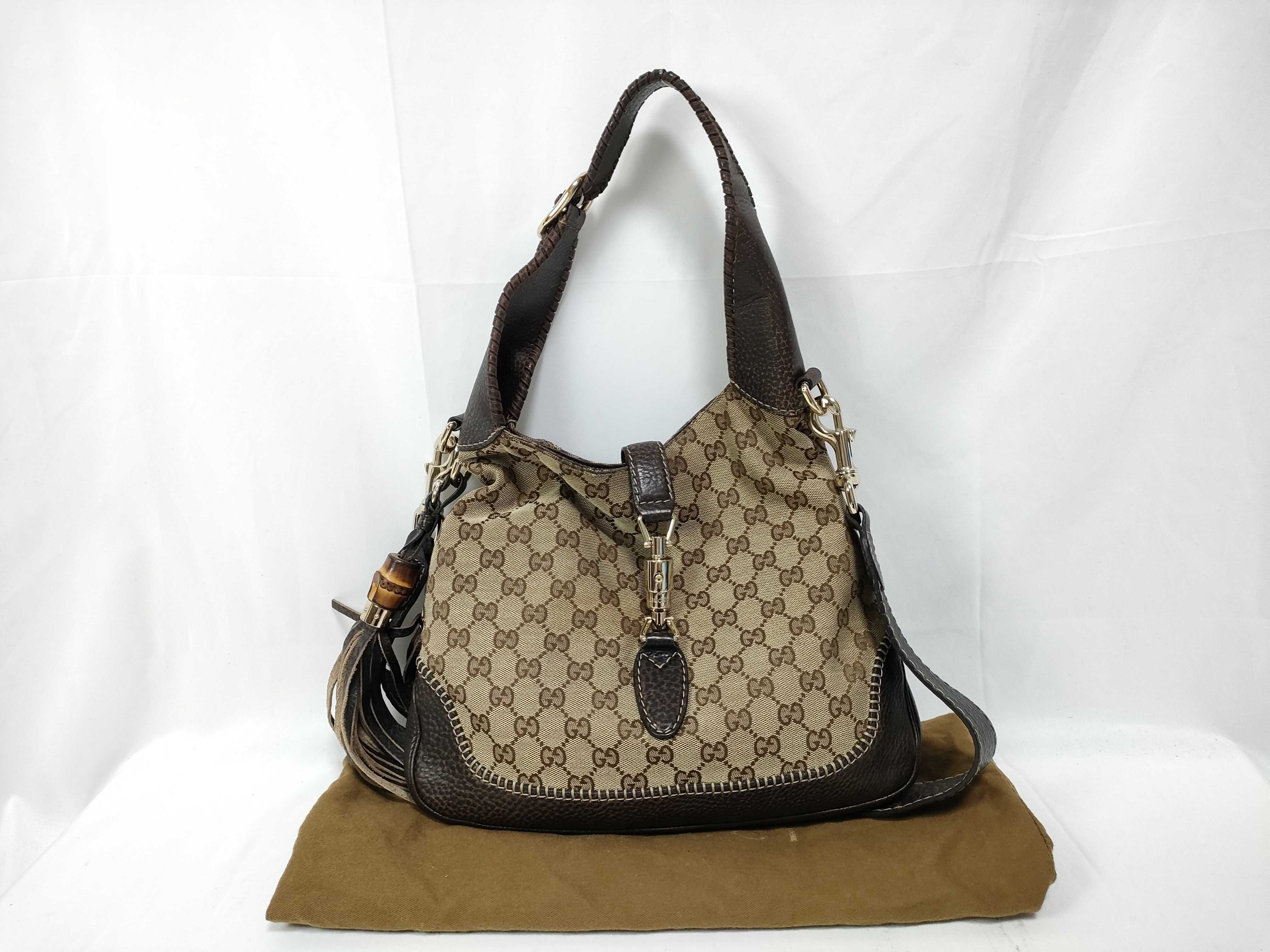 New Jackie Tote Bag Brown 219725 Shoulder Bag