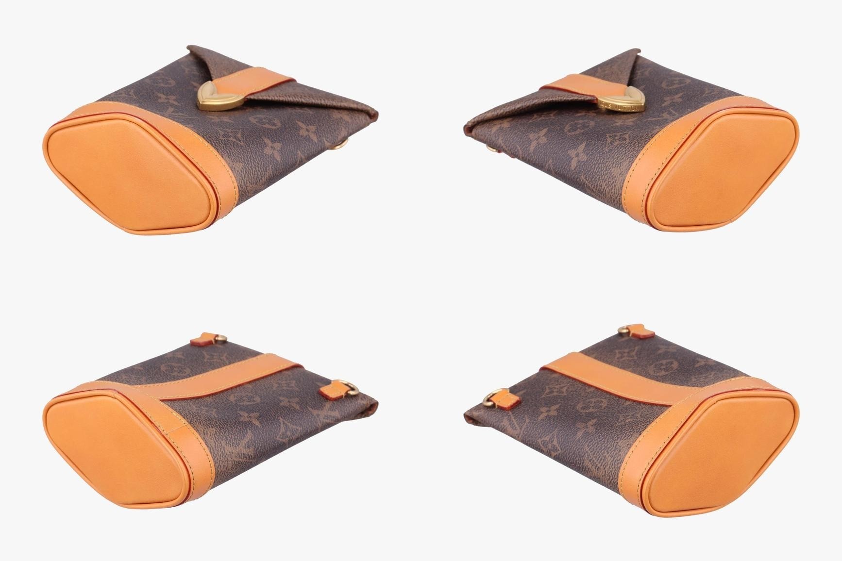 Envelope Pouch Monogram Dust x Leather Monogram/Brown — view 4