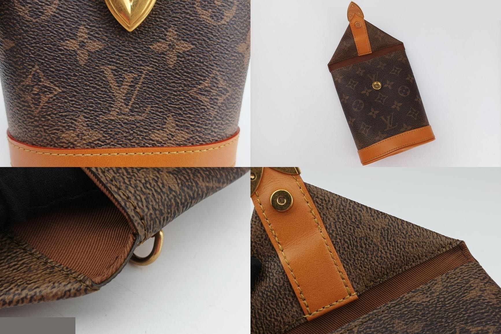 Envelope Pouch Monogram Dust x Leather Monogram/Brown — view 8
