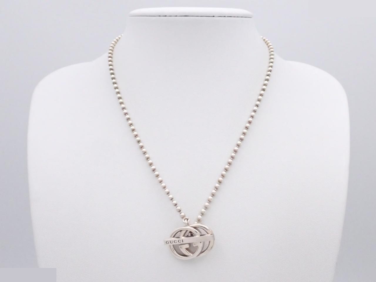 SV925 Interlocking G Necklace, 20.7g, Total Length Approx. 44cm — view 3