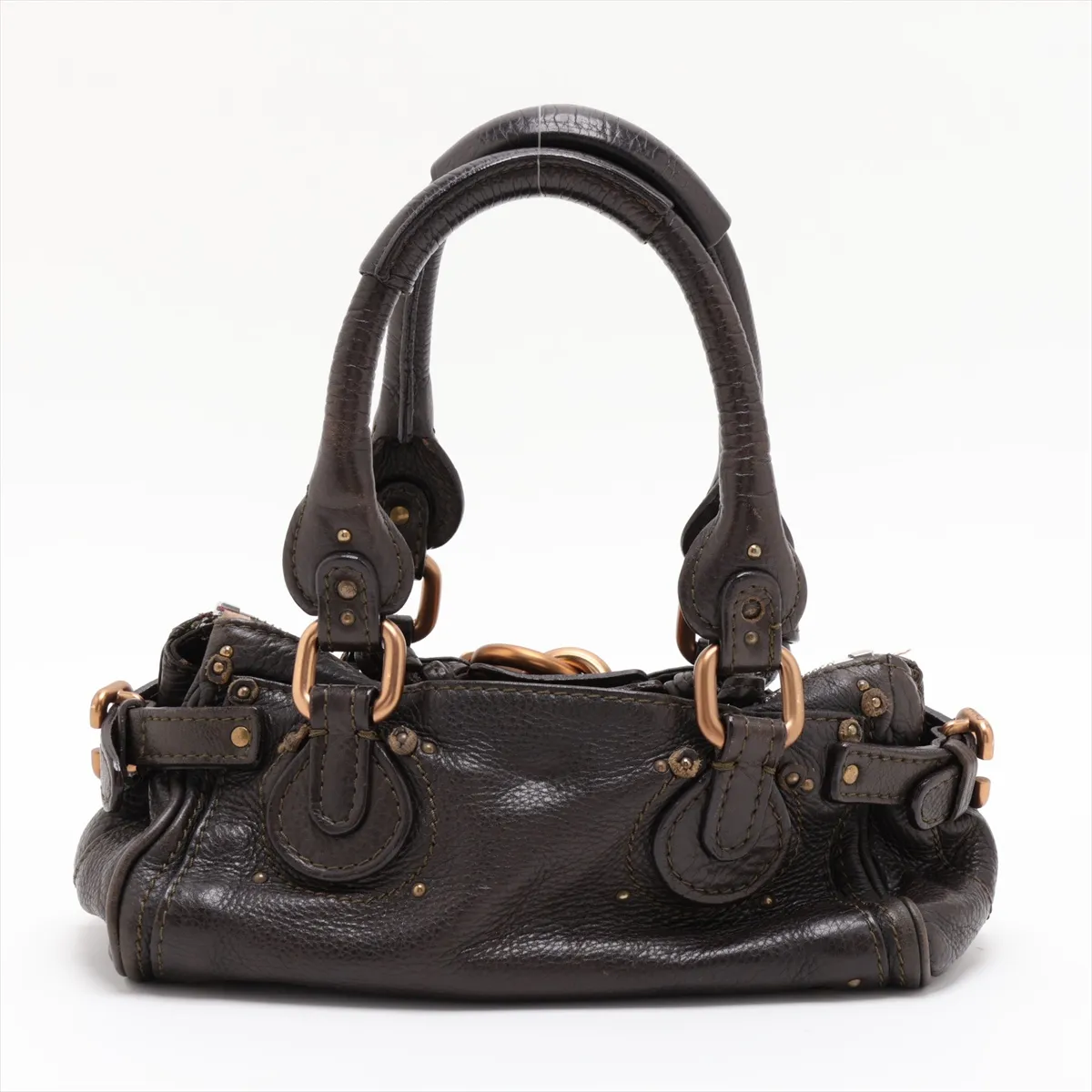 Paddington Leather Handbag, Green — view 2